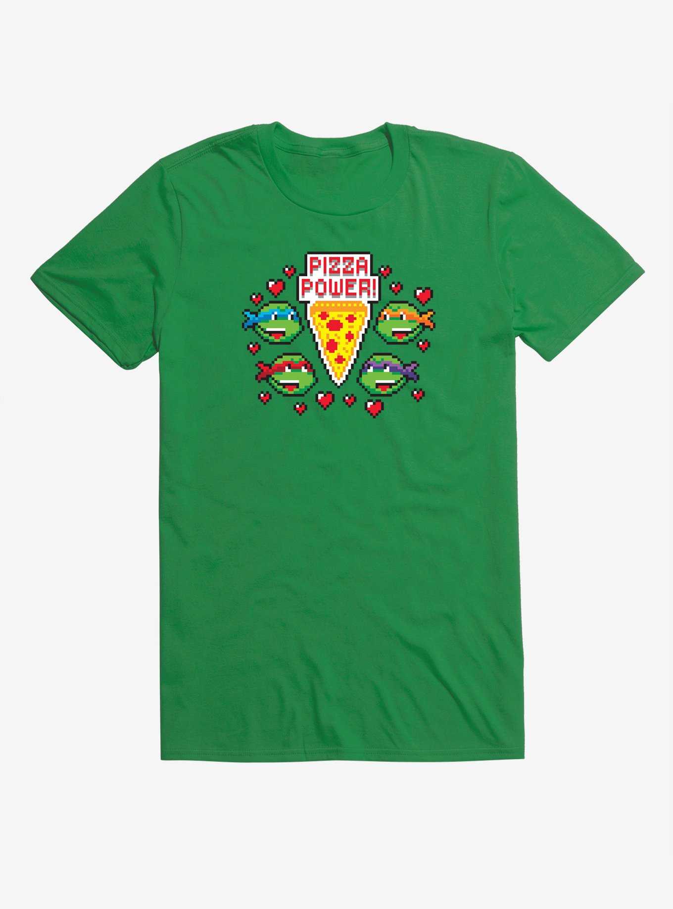 Teenage Mutant Ninja Turtles Pixel Art Pizza Power T-Shirt, , hi-res