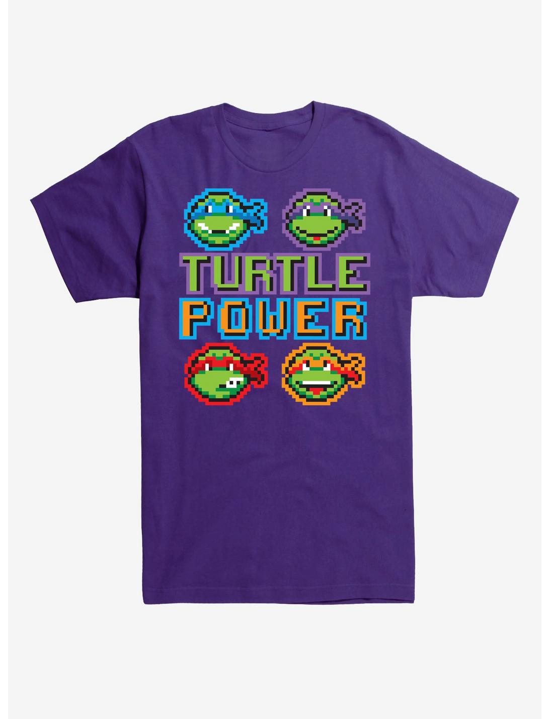 Teenage Mutant Ninja Turtles Pixel Art Turtle Power T-Shirt, PURPLE, hi-res