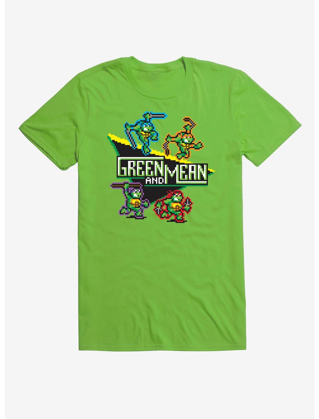 Teenage Mutant Ninja Turtles Pixel Art Green and Mean T-Shirt, KEY LIME, hi-res