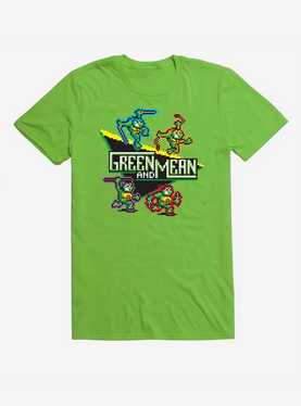 Teenage Mutant Ninja Turtles Pixel Art Green and Mean T-Shirt, , hi-res