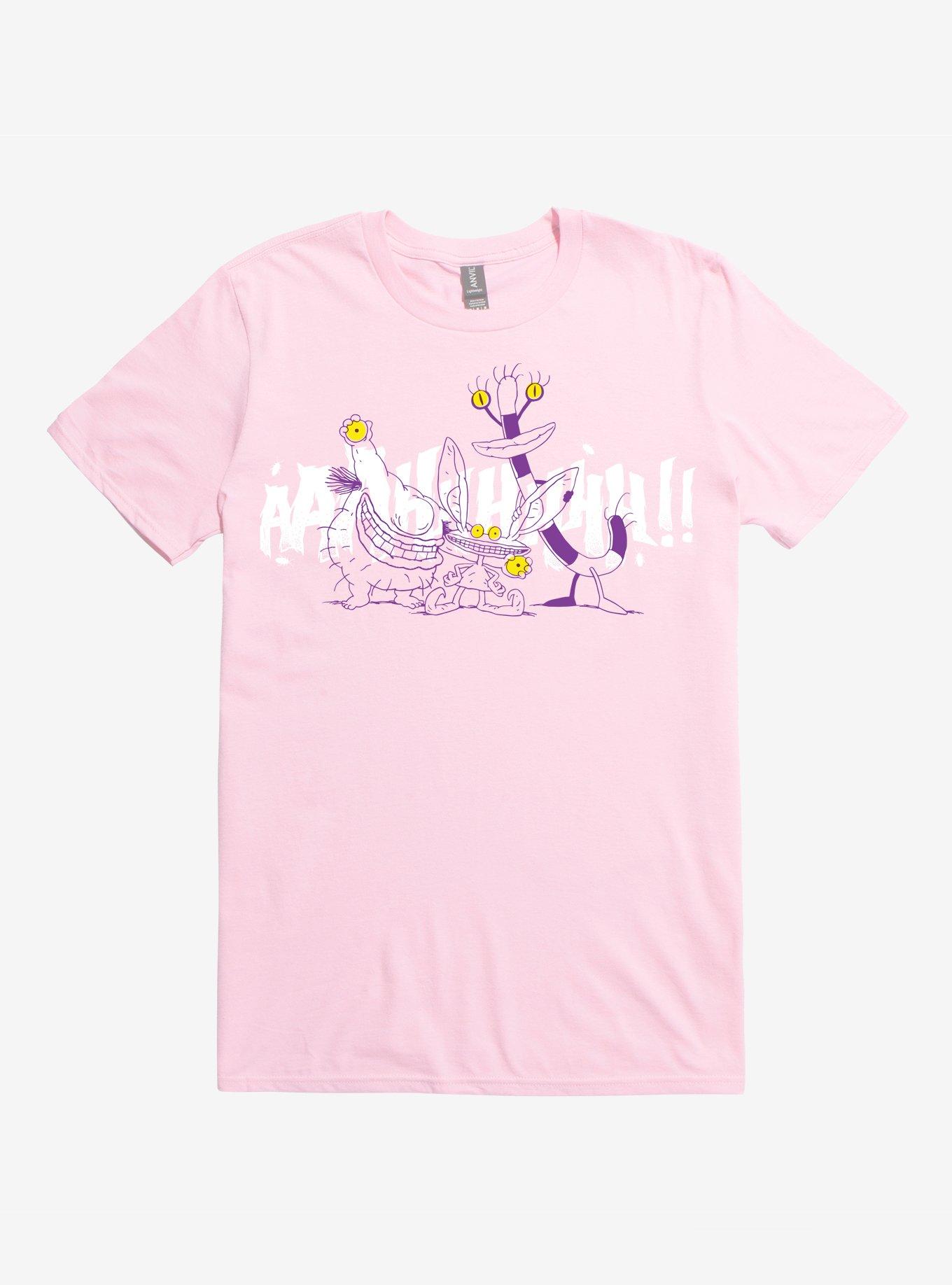 Aaahh!!! Real Monsters Group Portrait T-Shirt, CHARITY PINK, hi-res