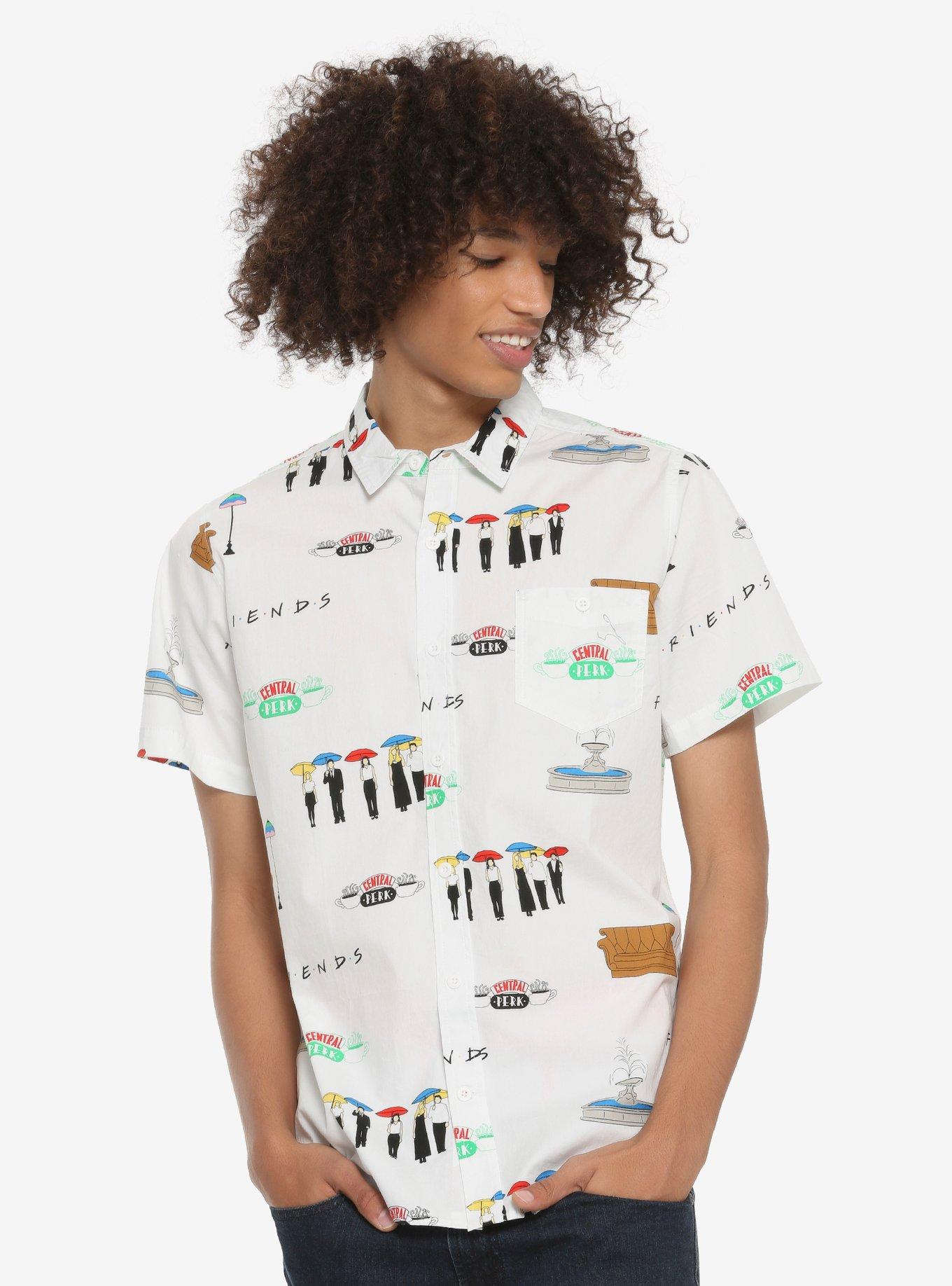 Friends Icons Woven Button-Up | BoxLunch