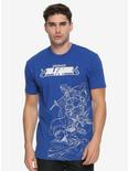 Bleach Character Line Art T-Shirt - BoxLunch Exclusive, BLUE, hi-res