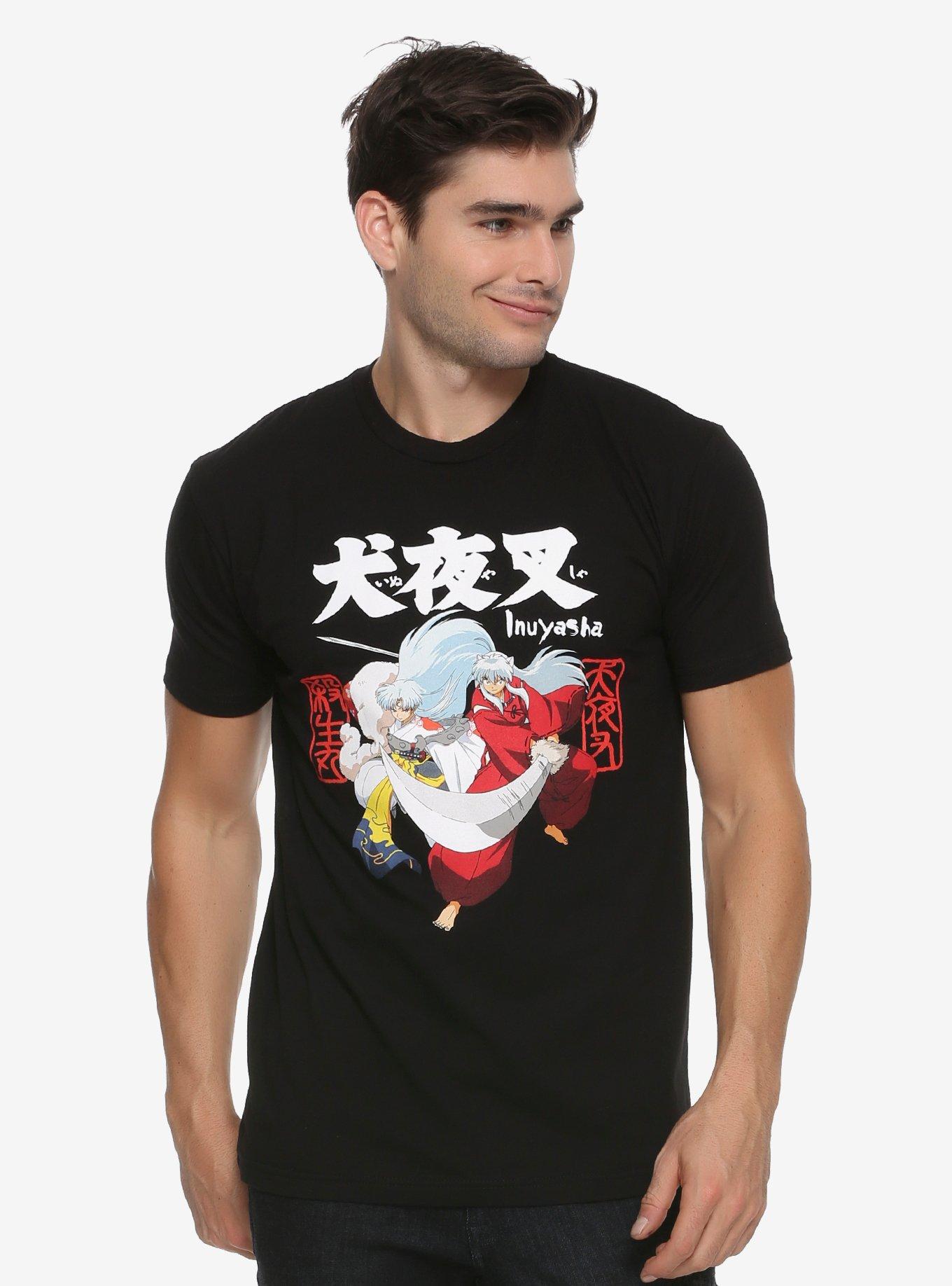 Inuyasha Sesshomaru & Inuyasha T-Shirt, BLACK, hi-res