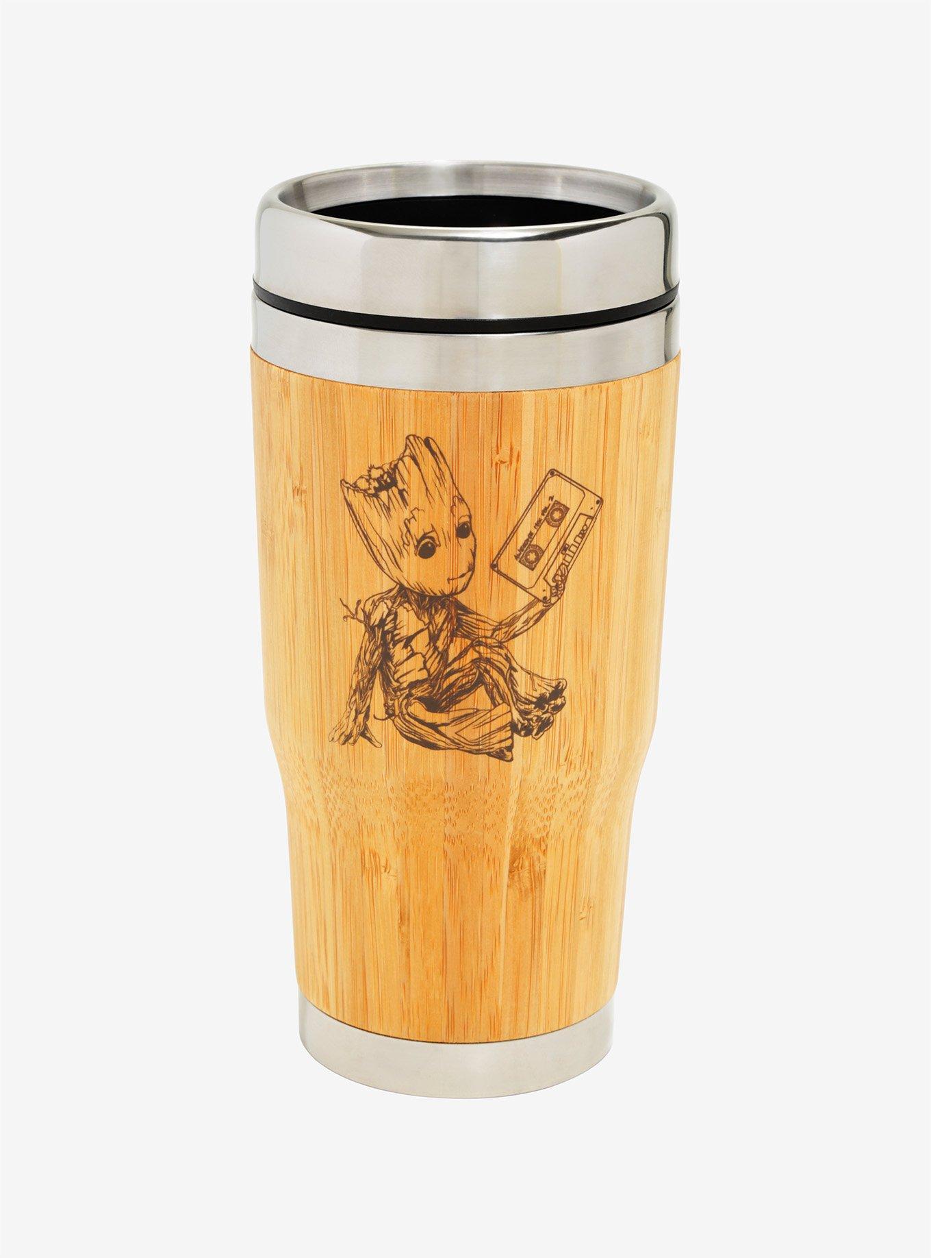 Marvel Guardians Of The Galaxy Baby Groot Bamboo Travel Mug - BoxLunch Exclusive, , hi-res