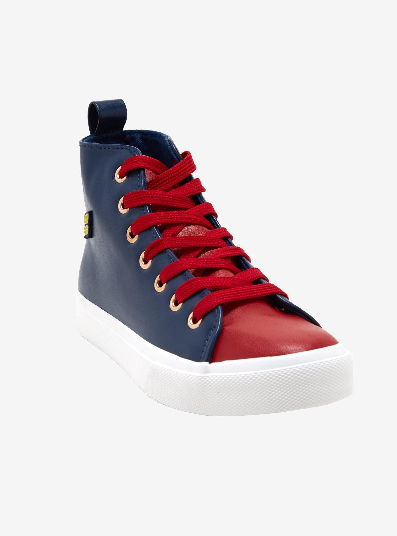 Marvel Captain Marvel Hi Top Sneakers Hot Topic