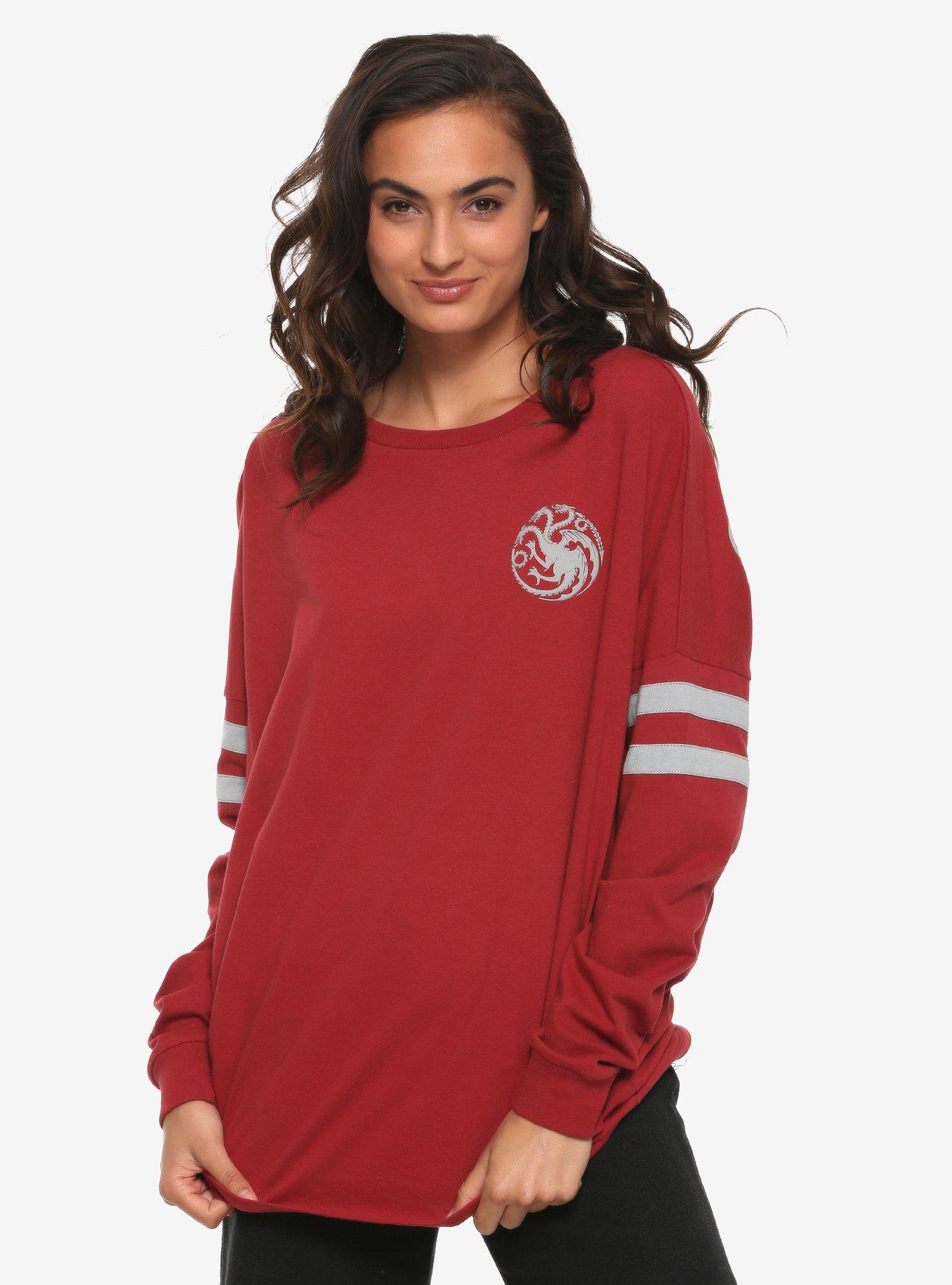 Game Of Thrones Targaryen Hype Jersey - BoxLunch Exclusive, RED, hi-res