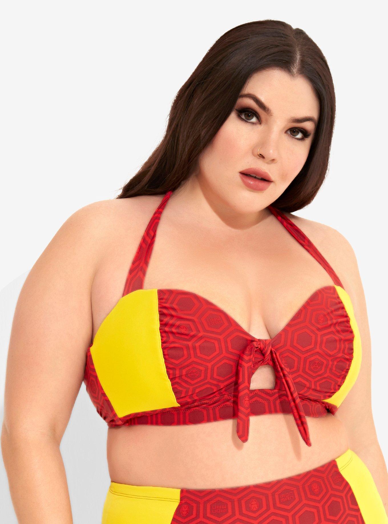 Marvel Iron Man Swim Top Plus Size, MULTI, hi-res