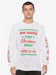 Die Hard Christmas Movie Long-Sleeve T-Shirt, WHITE, hi-res
