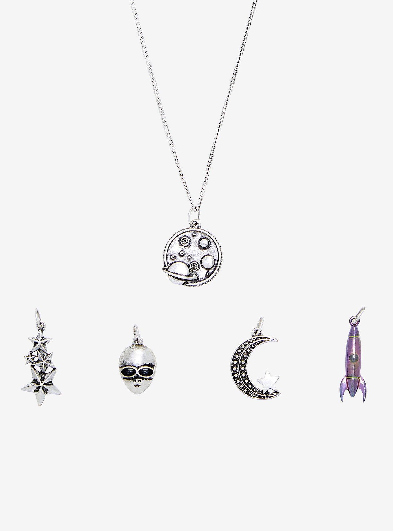 Cosmic Mood Alien Necklace Set, , hi-res