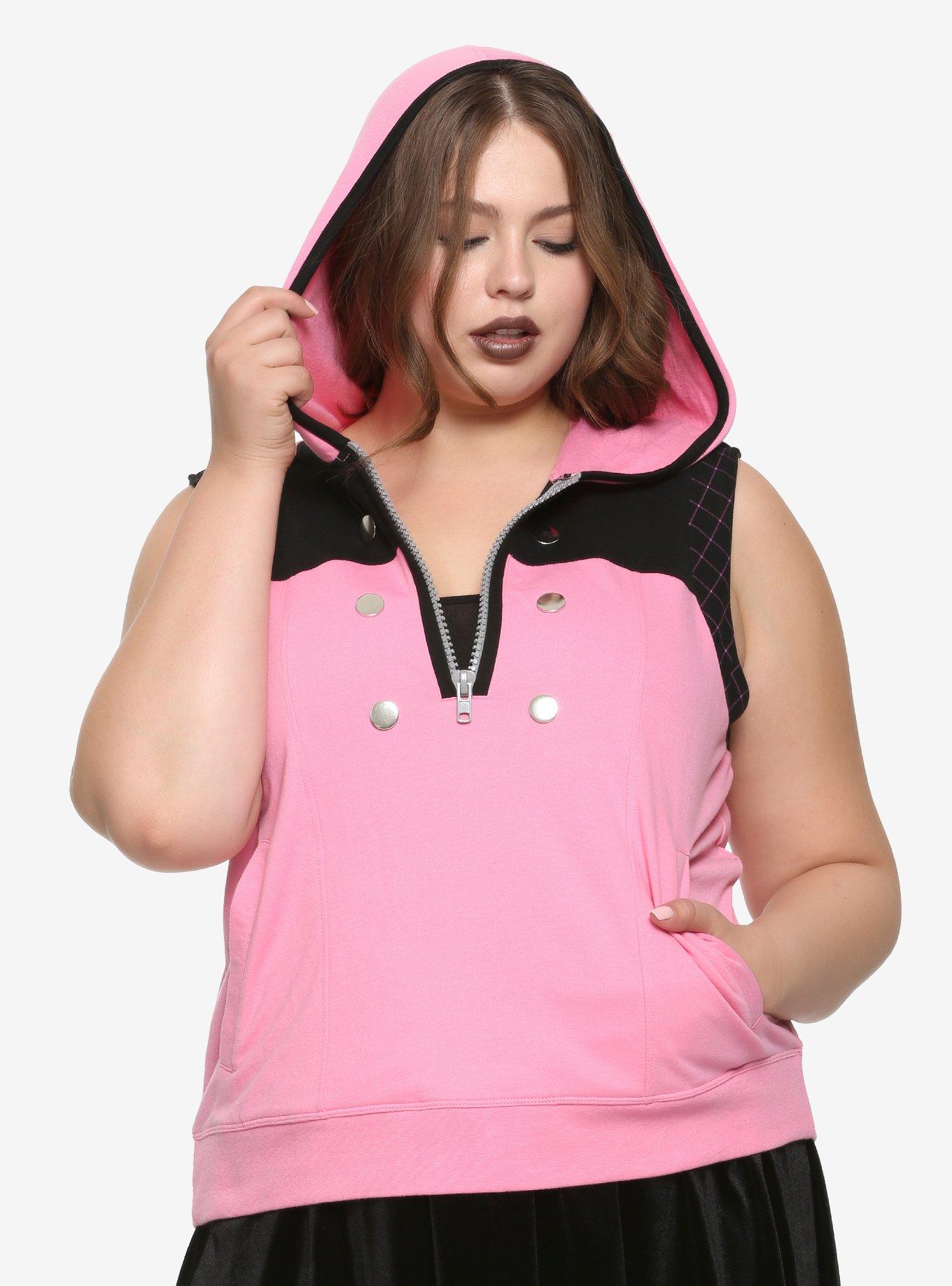 Disney Kingdom Hearts III Kairi Girls Sleeveless Hoodie Plus Size Hot Topic  Exclusive