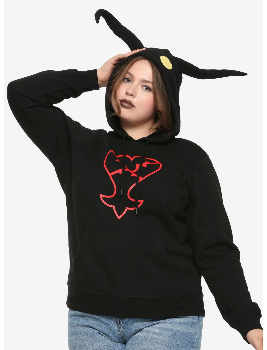 Disney Kingdom Hearts III Heartless Shadow Girls Hoodie Plus Size Hot Topic Exclusive, RED, hi-res