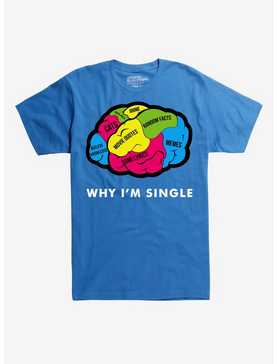 Why I'm Single Brain T-Shirt, , hi-res