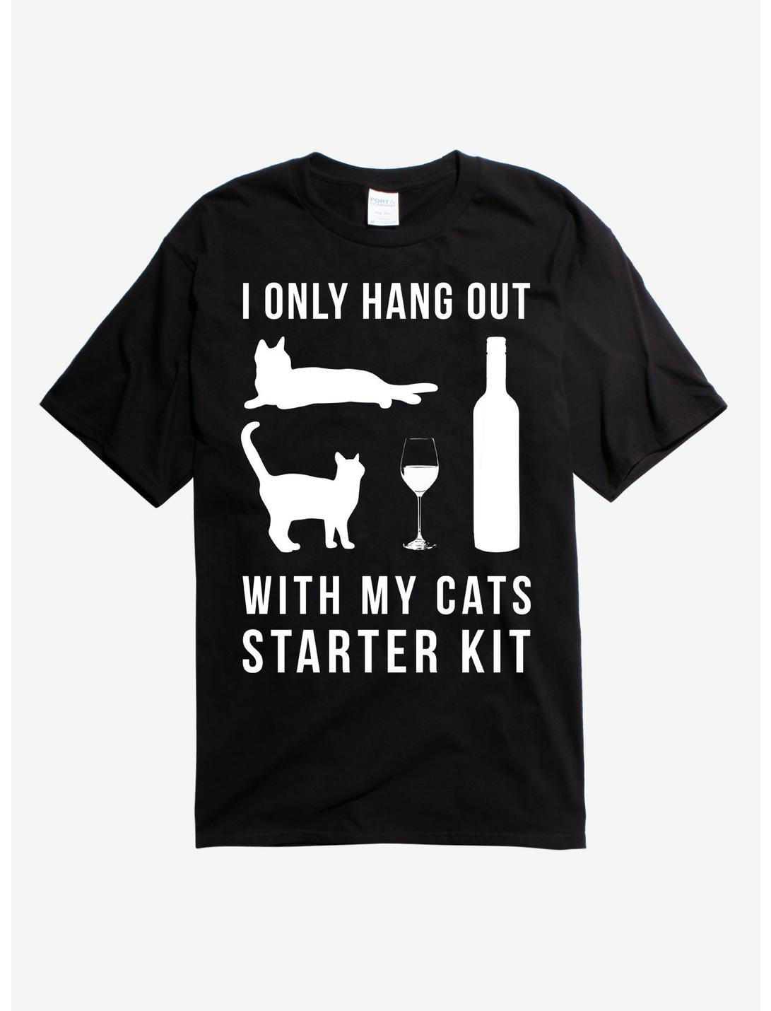Cats Starter Kit T-Shirt, BLACK, hi-res