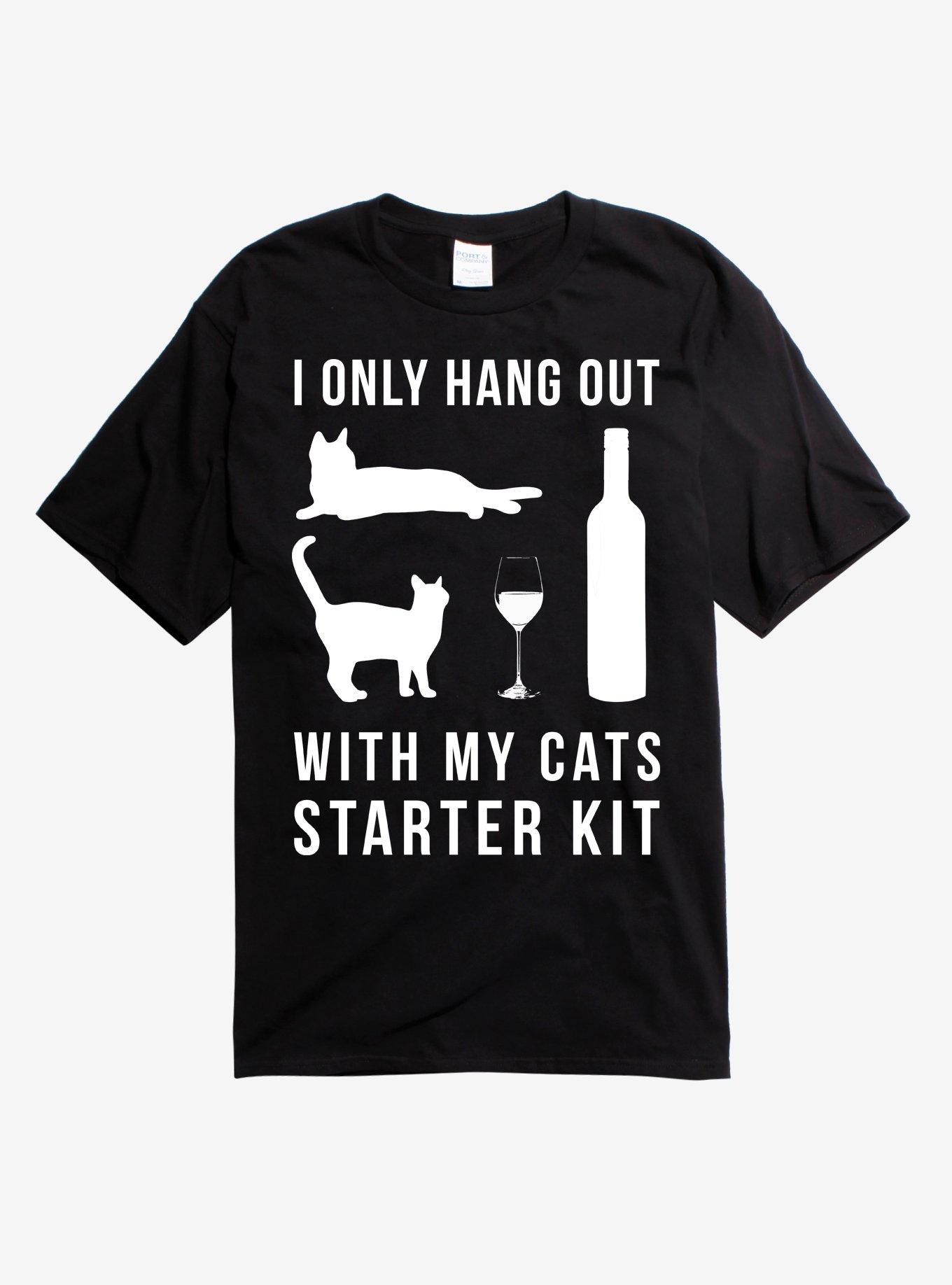 Cats Starter Kit T-Shirt, BLACK, hi-res