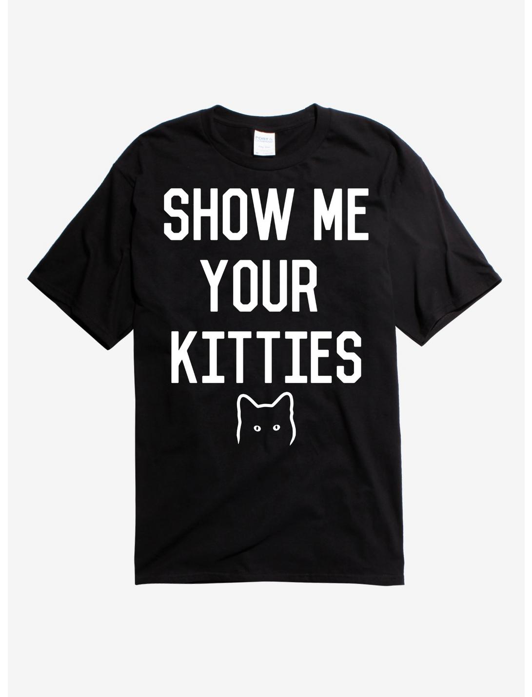 Show Me Your Kitties T-Shirt, BLACK, hi-res