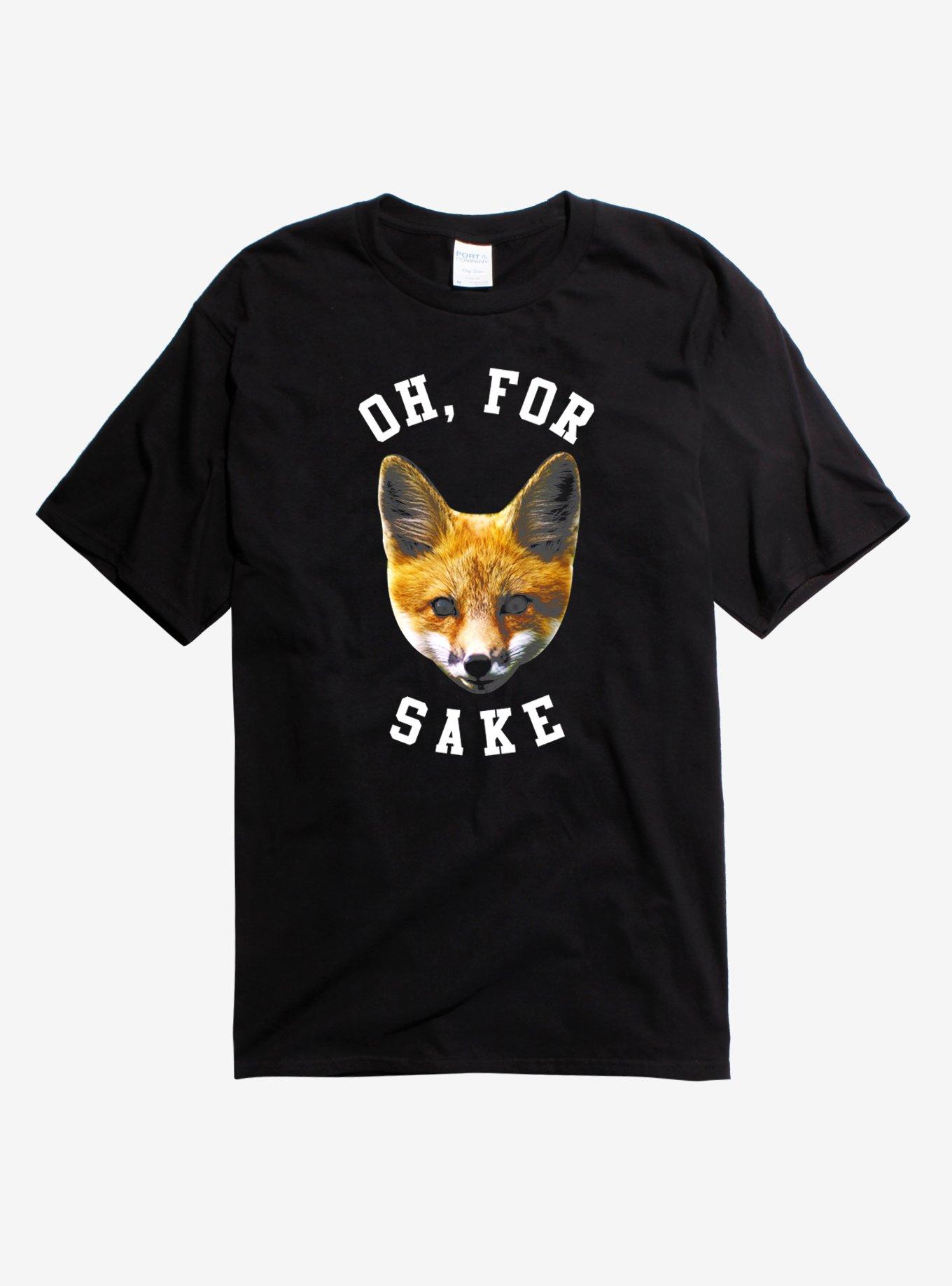 Oh For Fox Sake T-Shirt, BLACK, hi-res