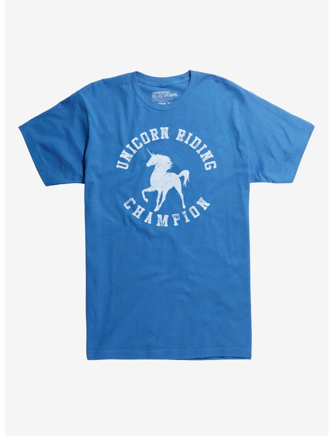 Unicorn Riding Champion T-Shirt, ROYAL BLUE, hi-res