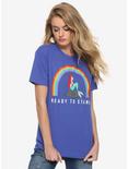 Disney The Little Mermaid Ready To Stand Women's T-Shirt - BoxLunch Exclusive, PURPLE, hi-res