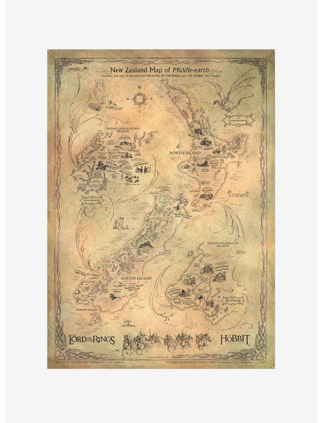 The Lord Of The Rings Map Of Middle-Earth, , hi-res