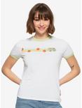 Scooby-Doo Mystery Machine Retro Womens Ringer T-Shirt - BoxLunch Exclusive, WHITE, hi-res