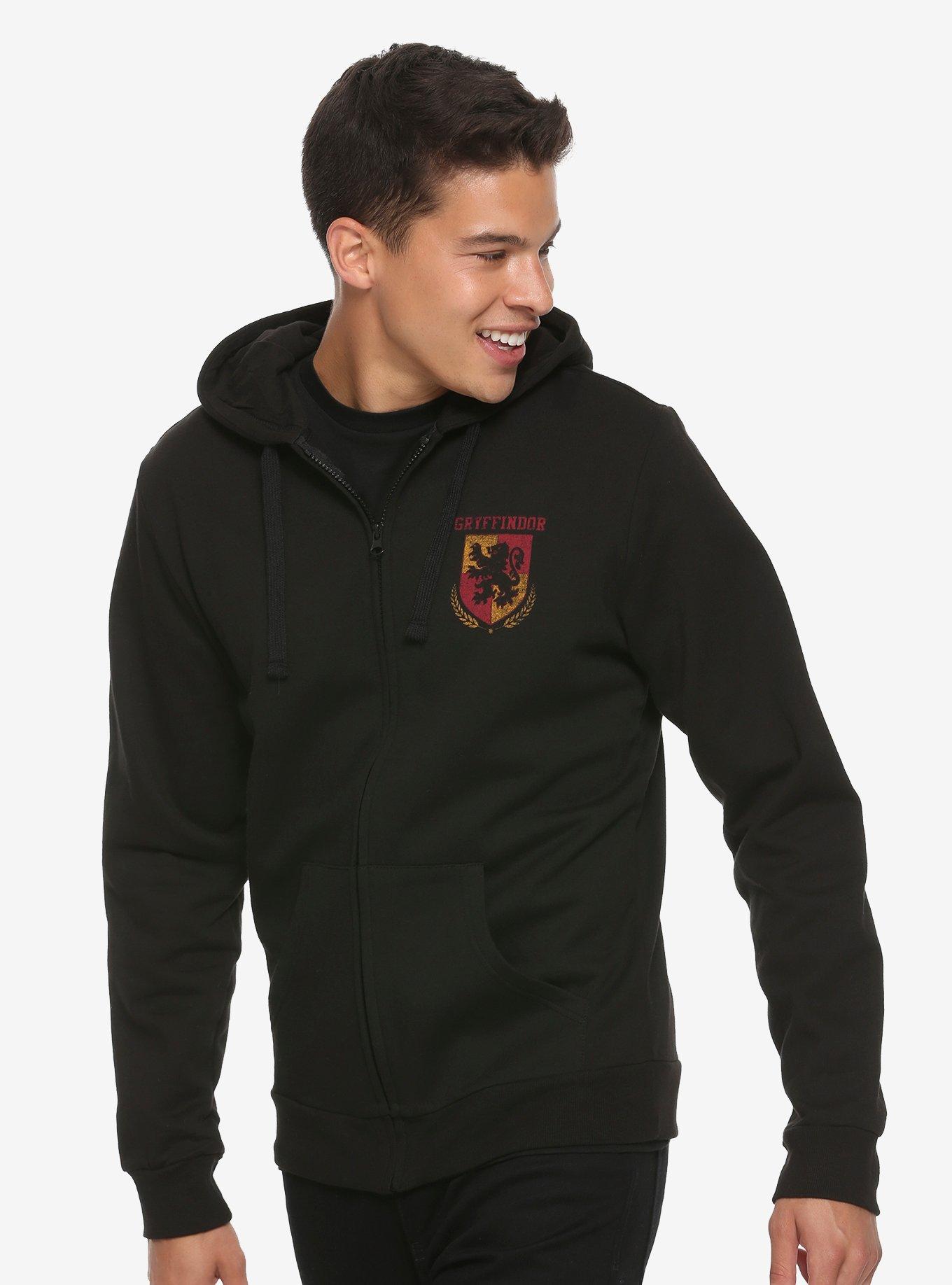 Harry Potter Gryffindor Quidditch Crest Hoodie, BLACK, hi-res