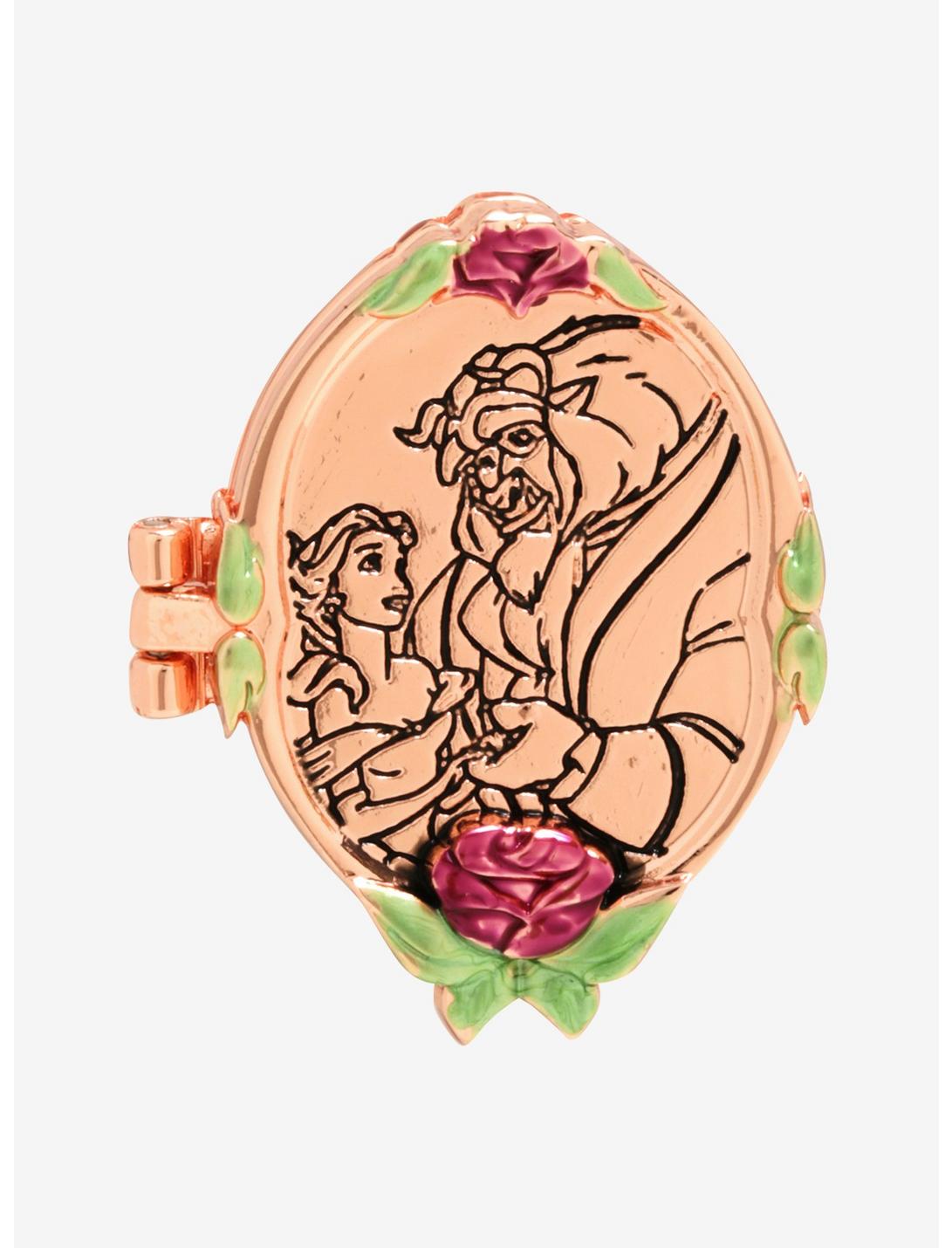 Disney Beauty And The Beast Locket Enamel Pin - BoxLunch Exclusive, , hi-res