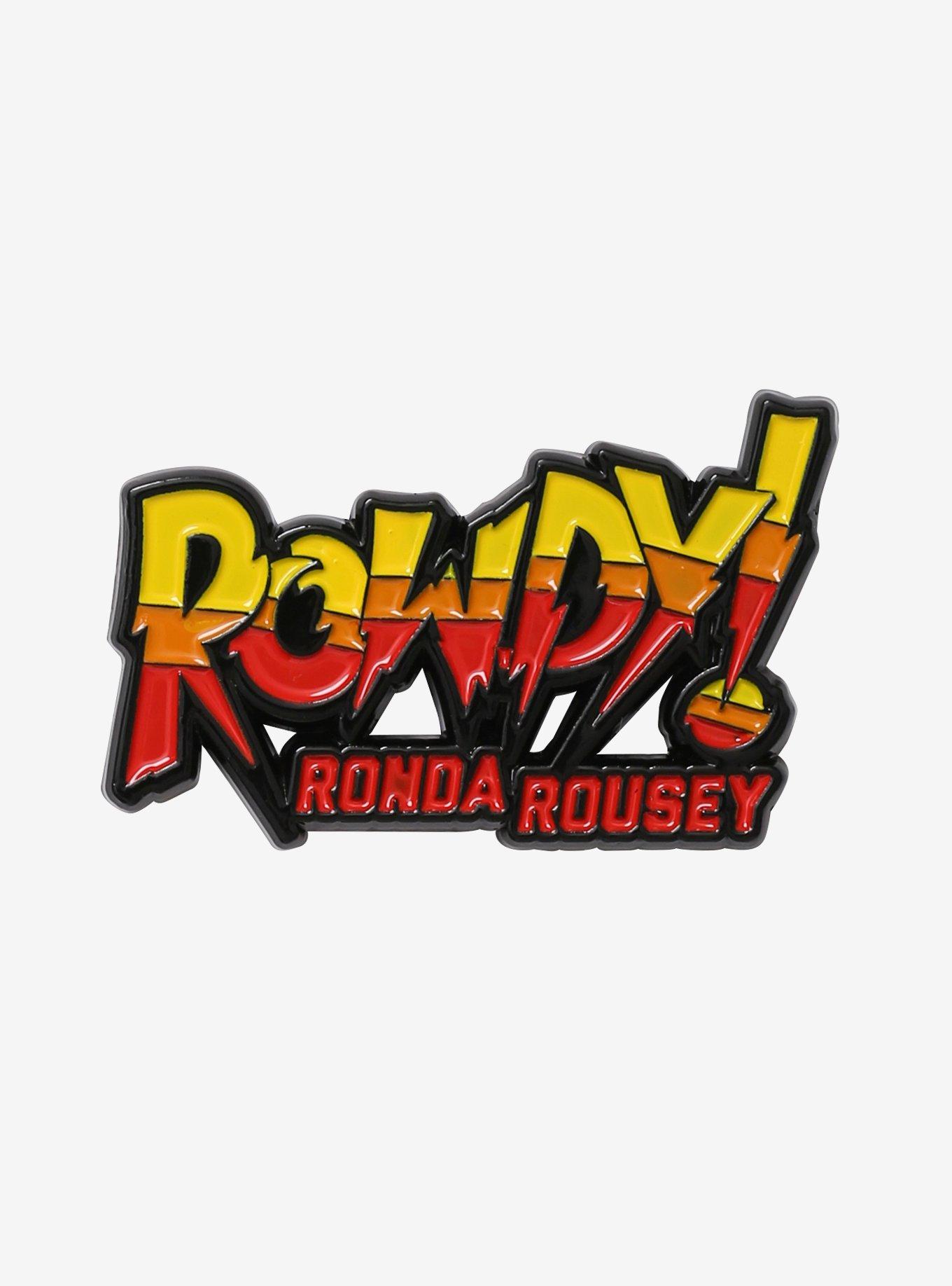 WWE Ronda Rousey Rowdy! Enamel Pin, , hi-res