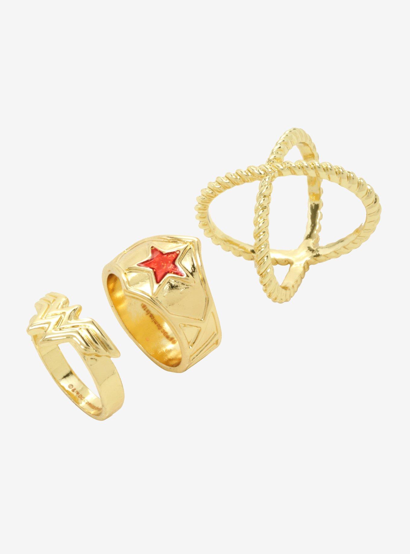 DC Comics Wonder Woman Diadem & Lasso Ring Set, , hi-res