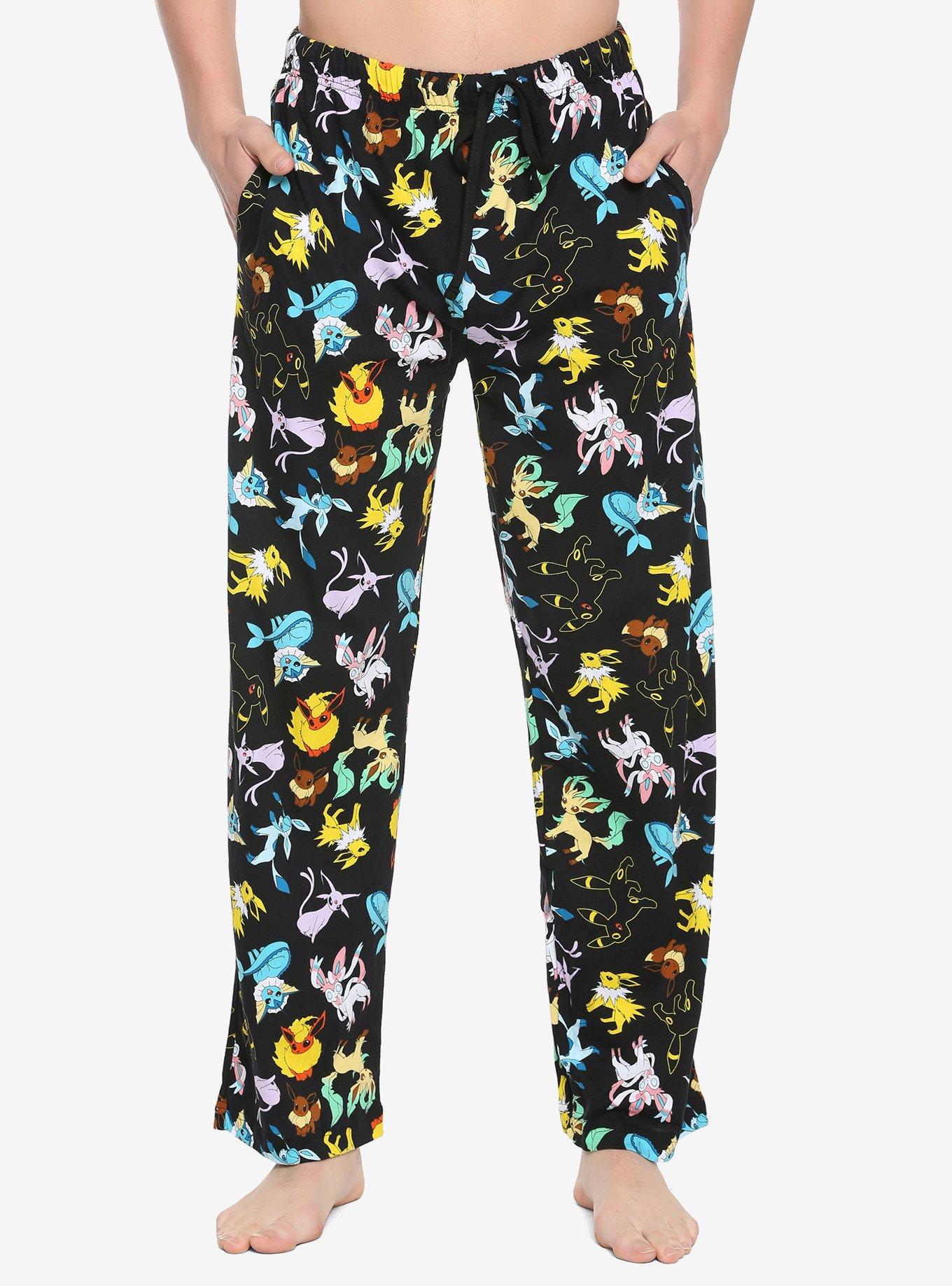 Pokemon Eevee Evolutions Guys Pajama Pants, BLACK, hi-res