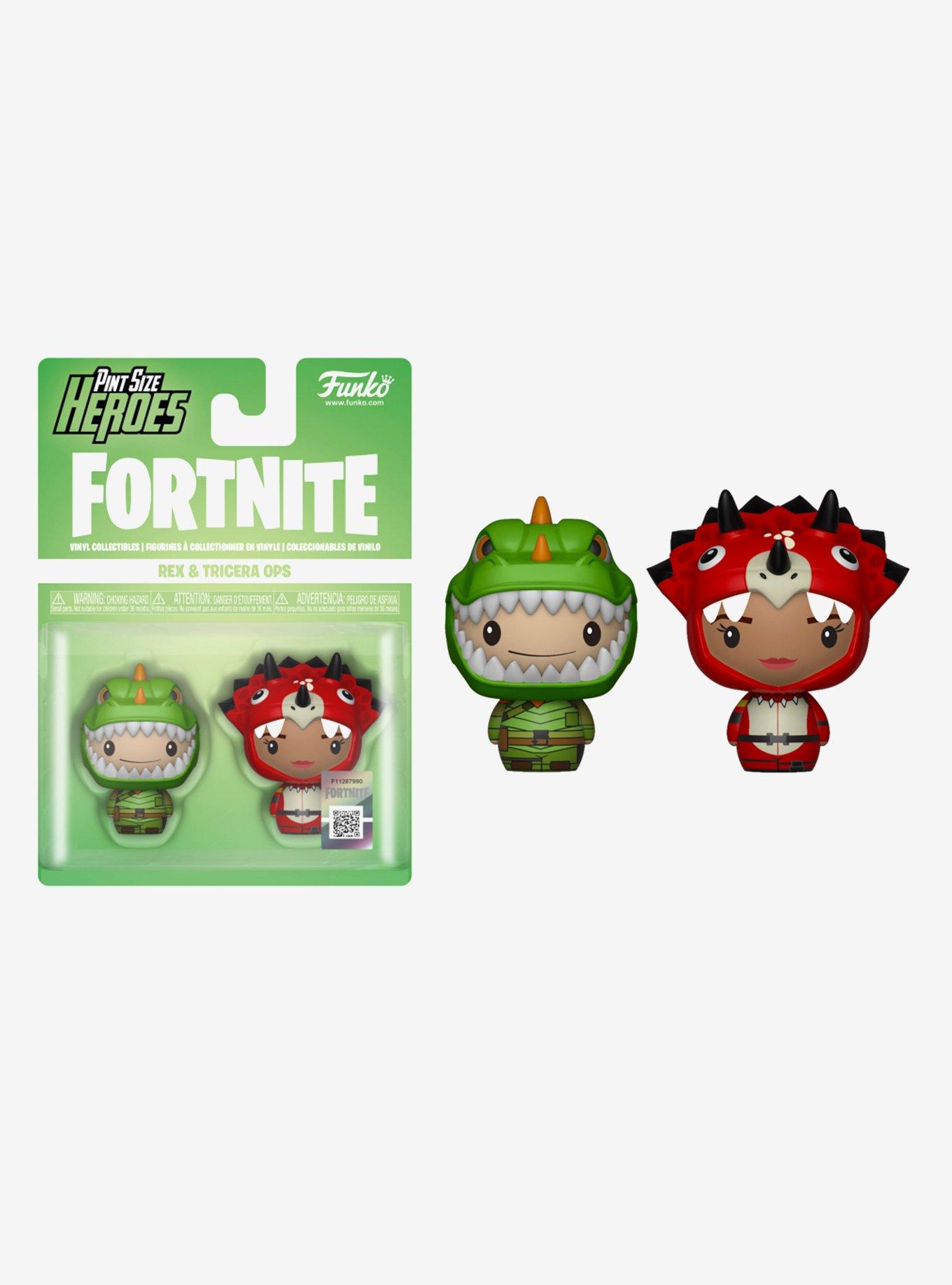 Funko Pint Sized Heroes Fortnite Rex & Tricera Ops Vinyl Figure Set, , hi-res