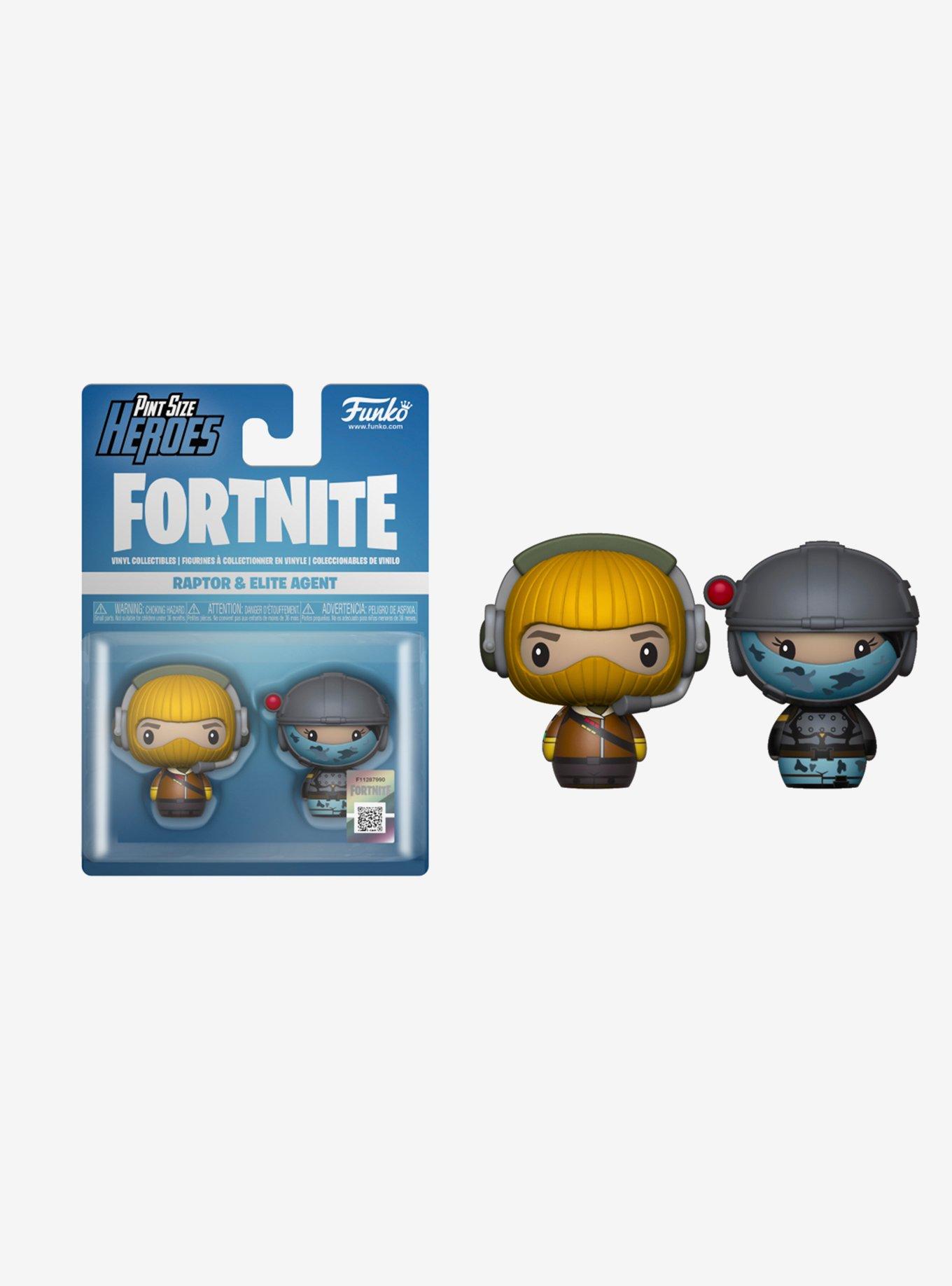 Funko Fortnite Pint Size Heroes Raptor & Elite Agent Vinyl Figures, , hi-res