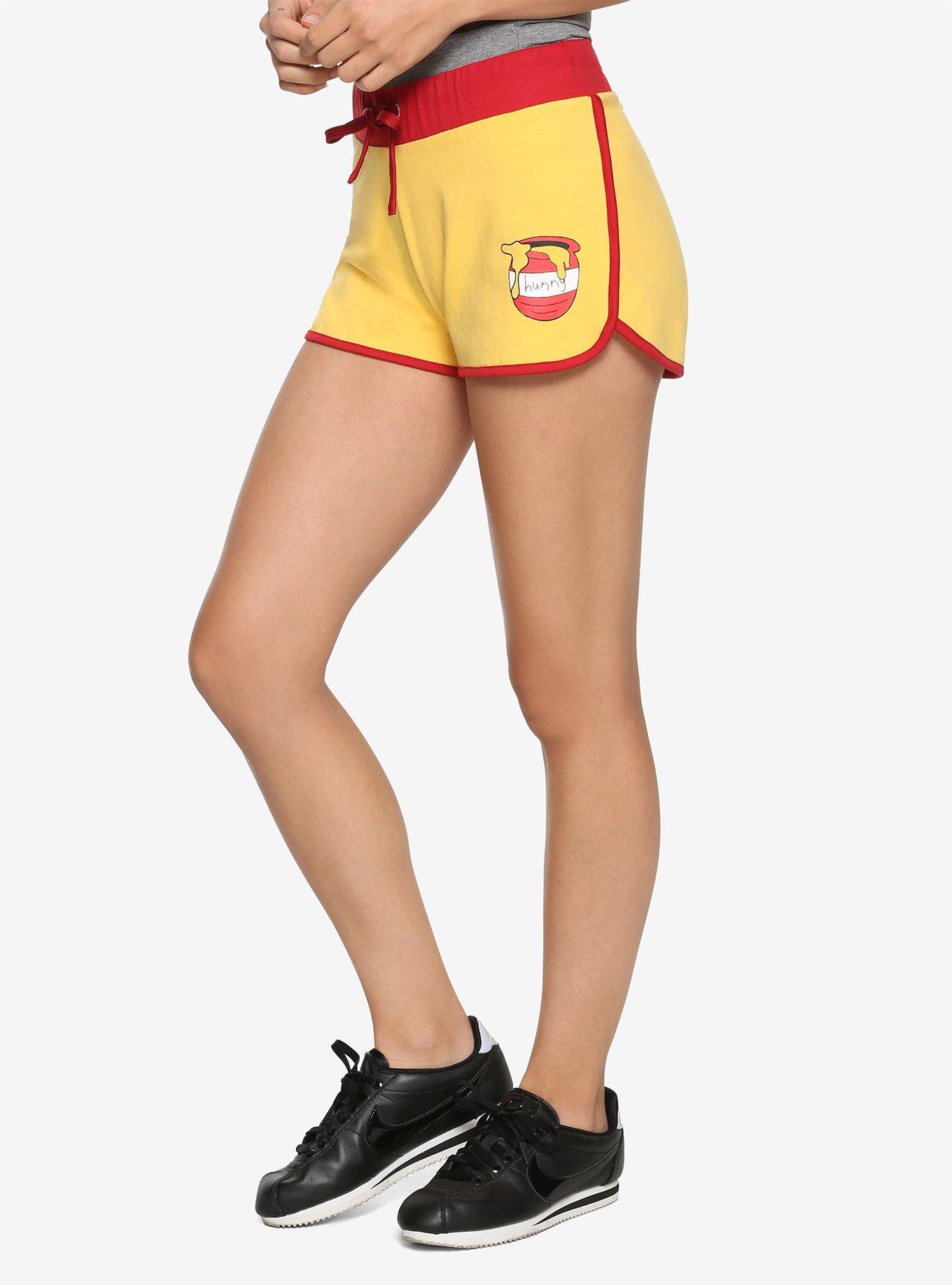 Disney Winnie The Pooh Girls Soft Shorts, YELLOW, hi-res