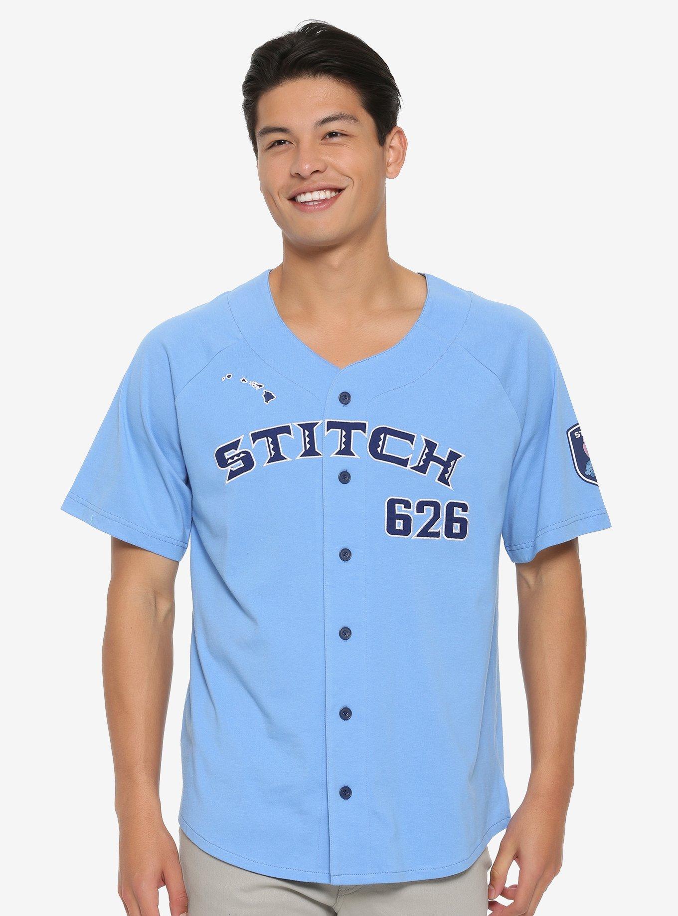 Disney Lilo & Stitch 626 Baseball Jersey - BoxLunch Exclusive, BLUE, hi-res
