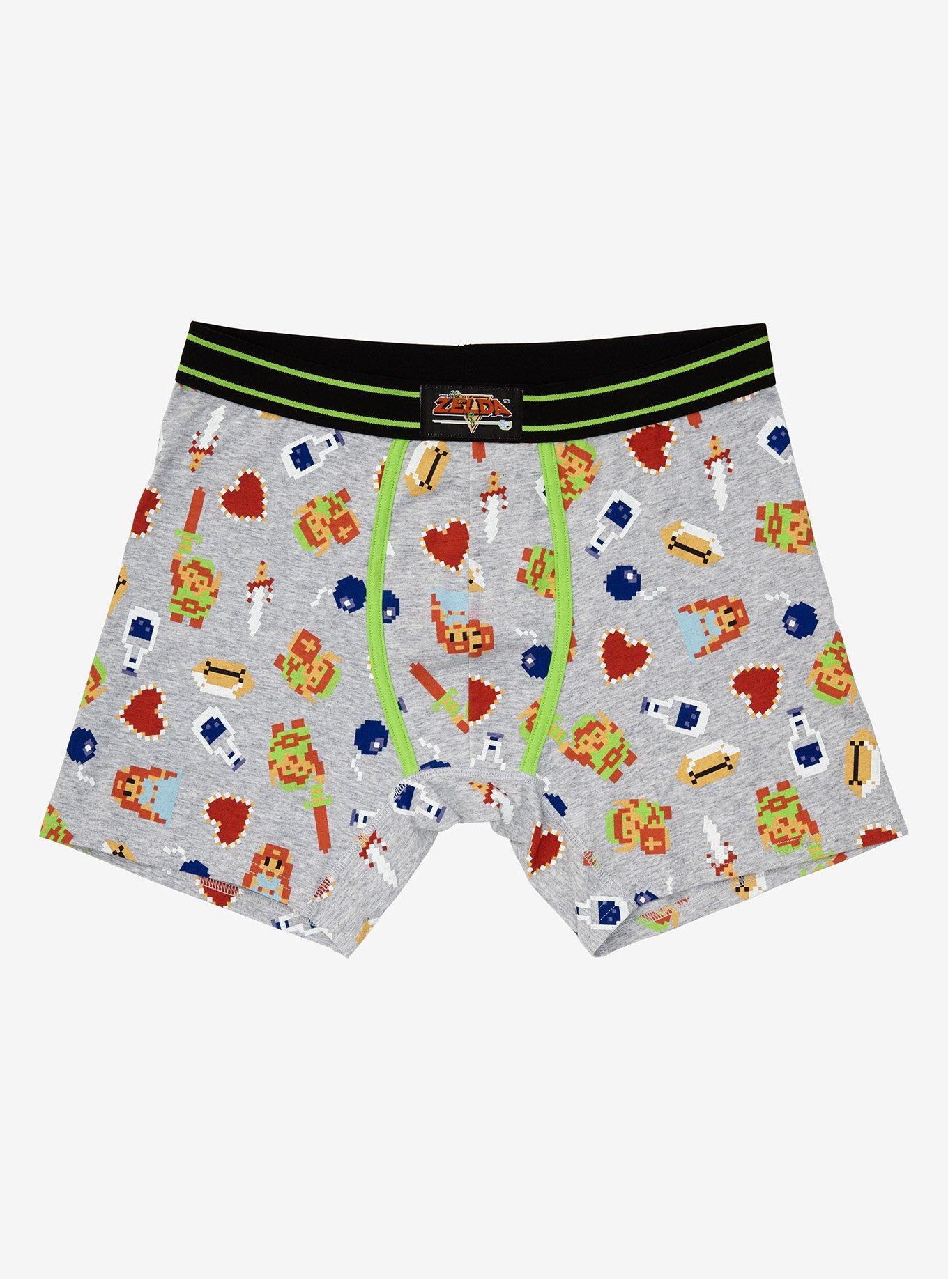 Nintendo The Legend Of Zelda 8 Bit Boxer Briefs - BoxLunch Exclusive ...