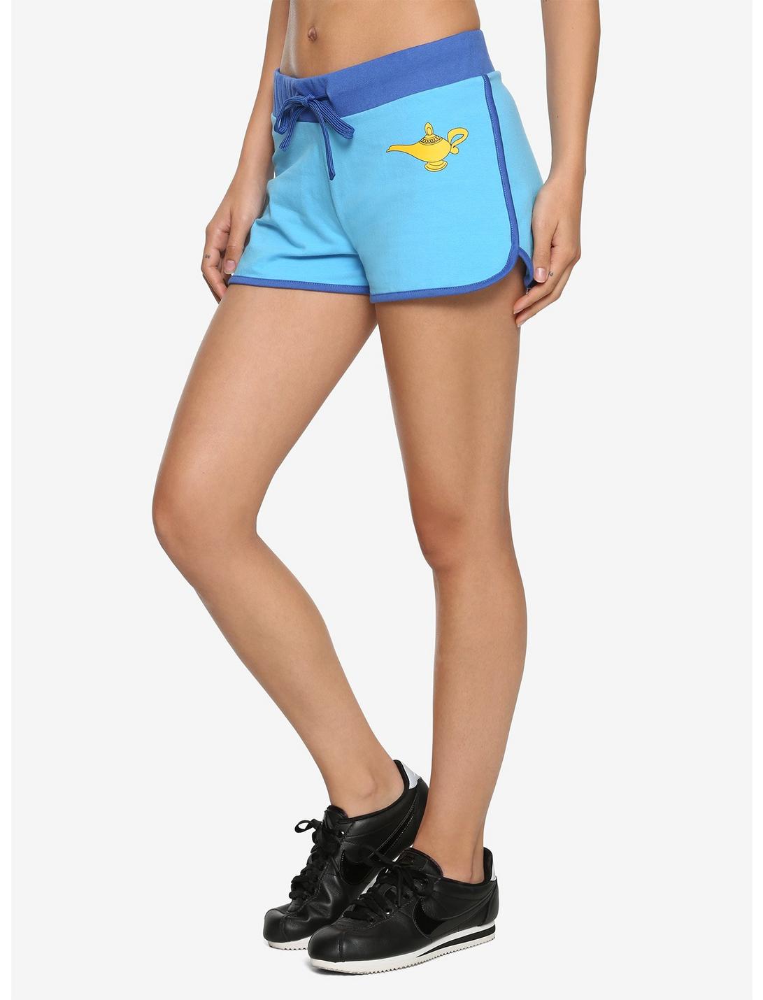 Disney Aladdin Genie Lamp Girls Soft Shorts, BLUE, hi-res