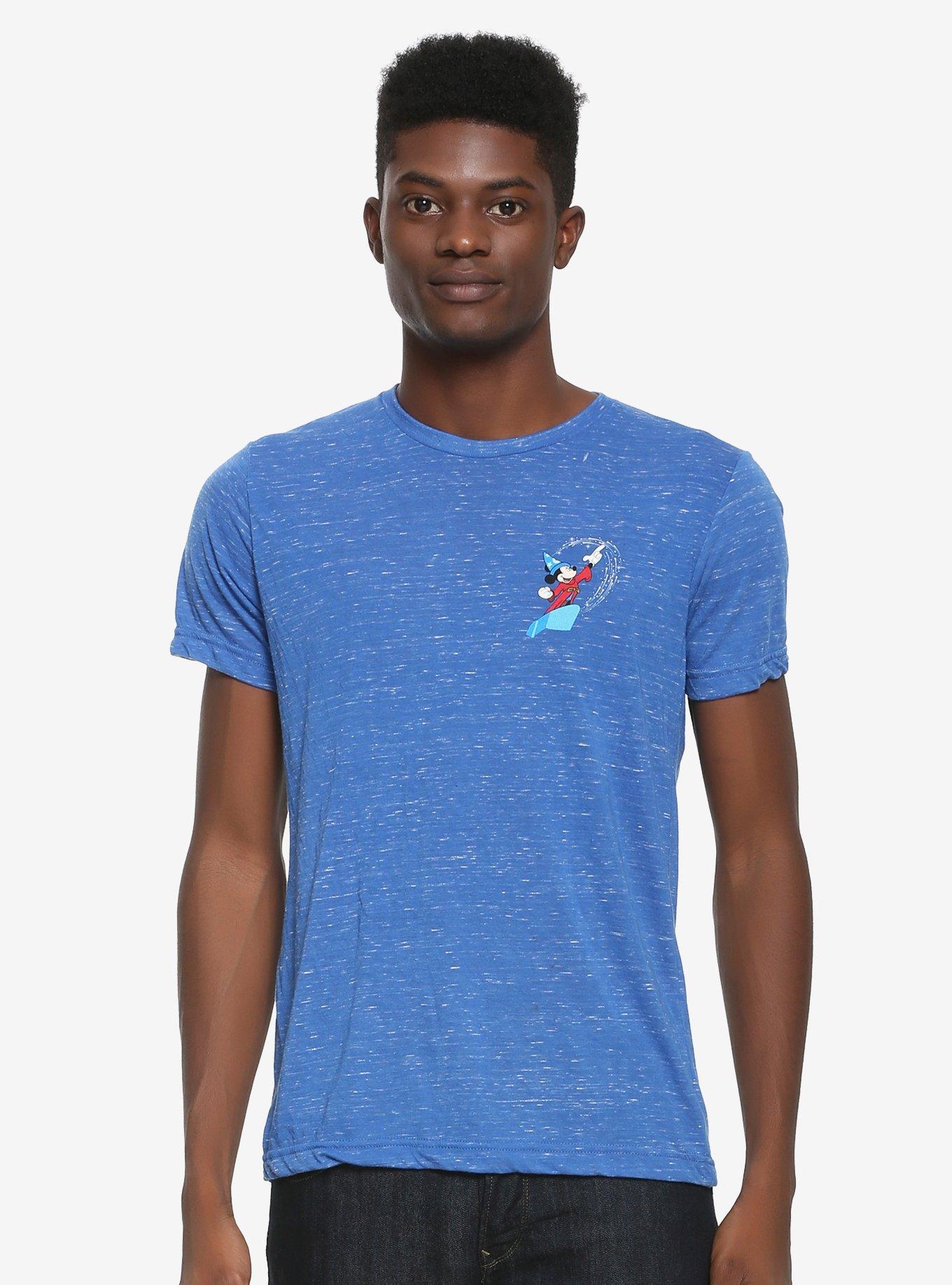 Our Universe Disney Fantasia Sorcerer Mickey T-Shirt - BoxLunch Exclusive, BLUE, hi-res