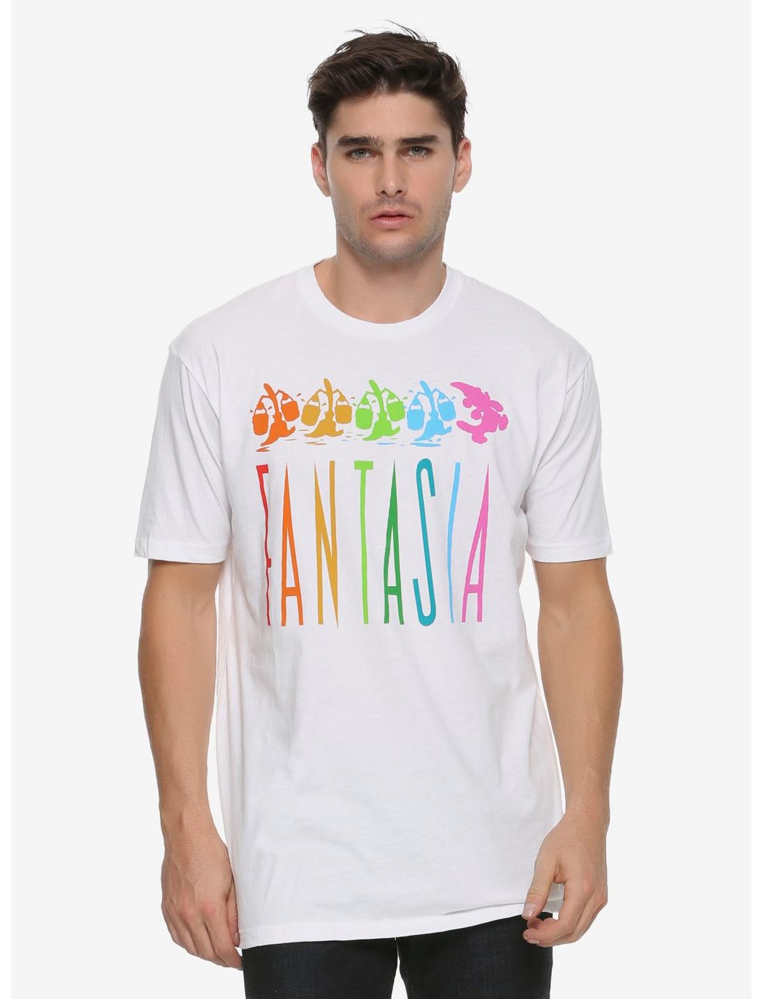 Disney Fantasia Colorful March T-Shirt - BoxLunch Exclusive, WHITE, hi-res