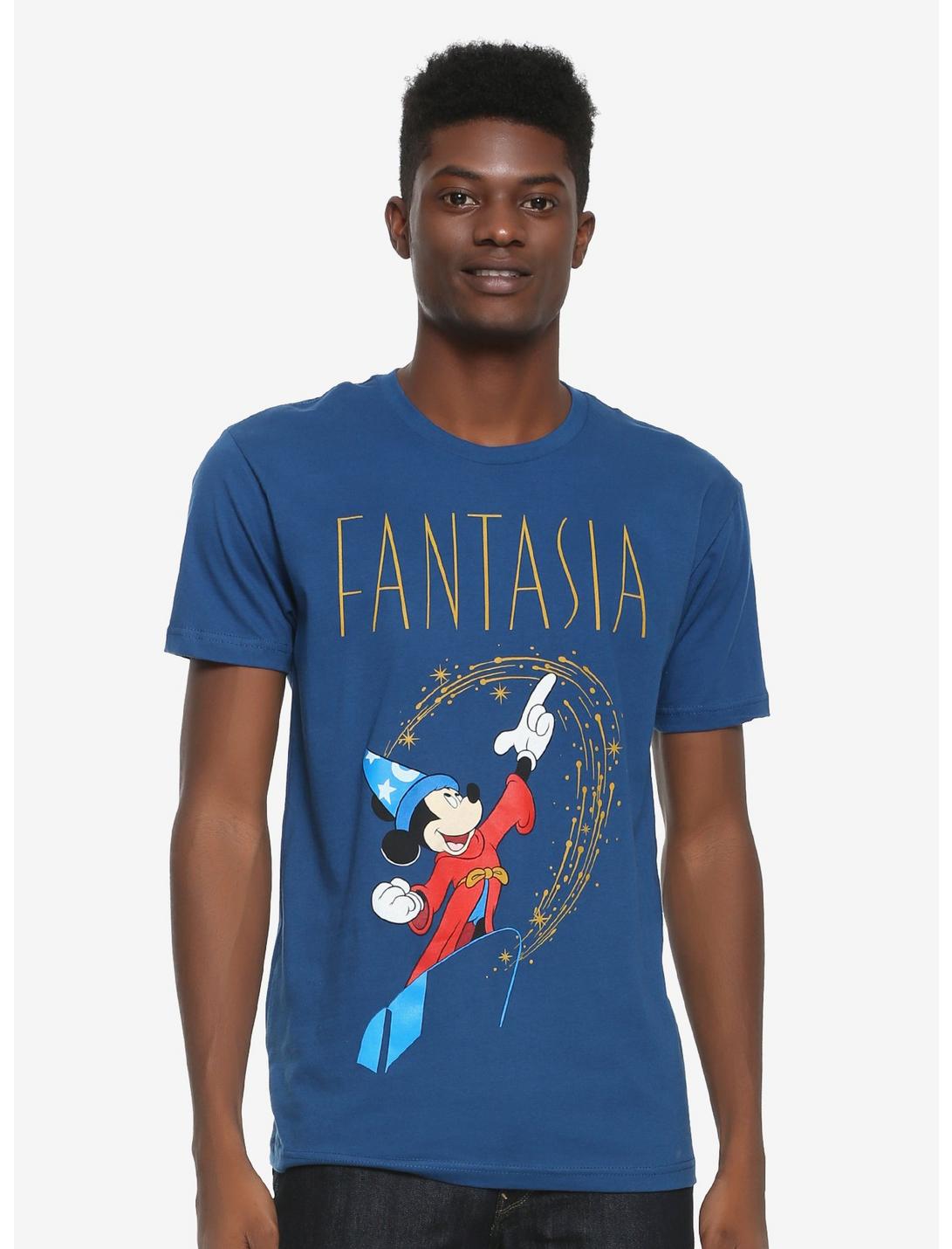 Disney Fantasia Sorcerer Mickey Shooting Star T-Shirt, BLUE, hi-res