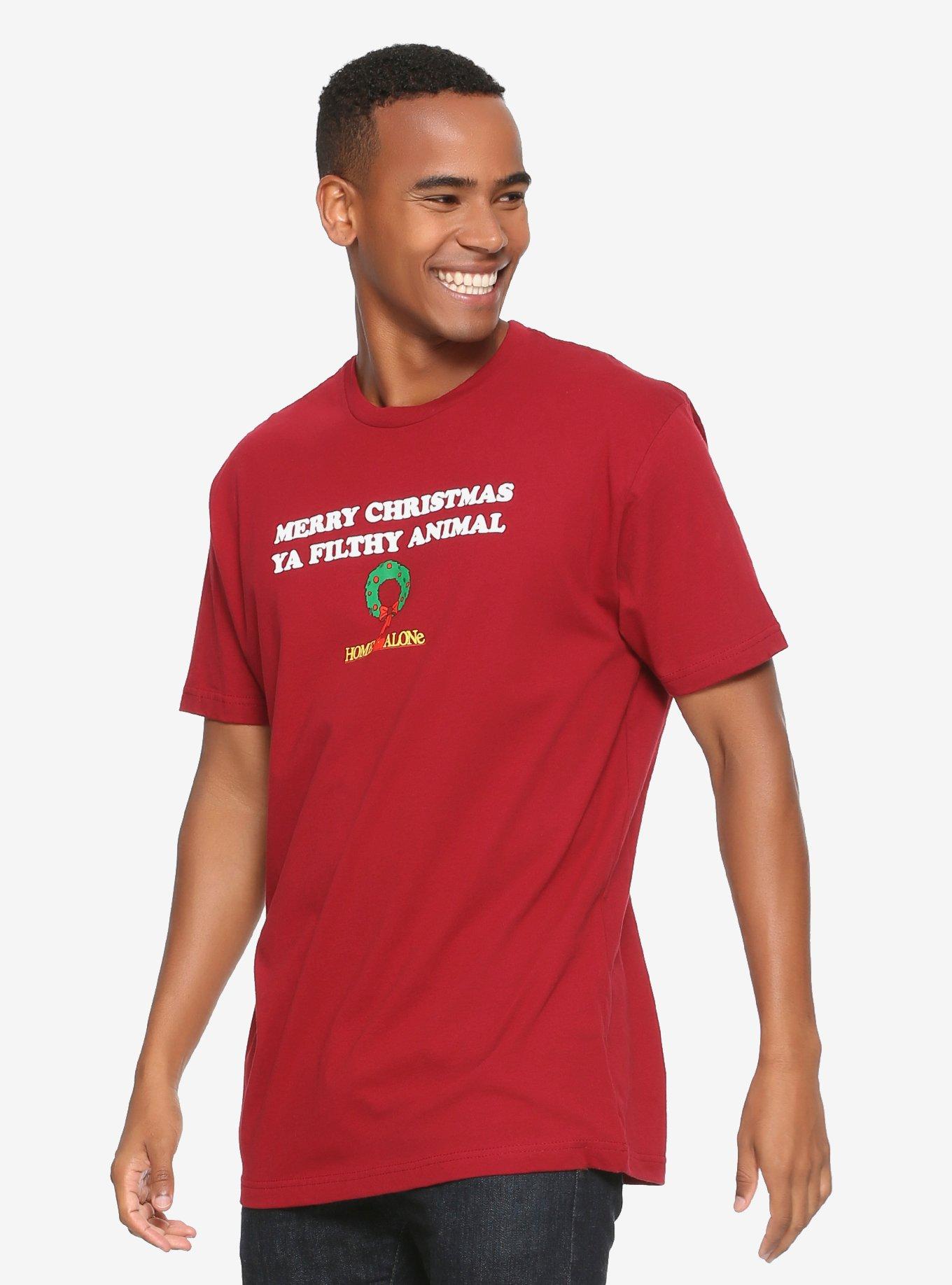 Home Alone Filthy Animal T-Shirt, BURGUNDY, hi-res