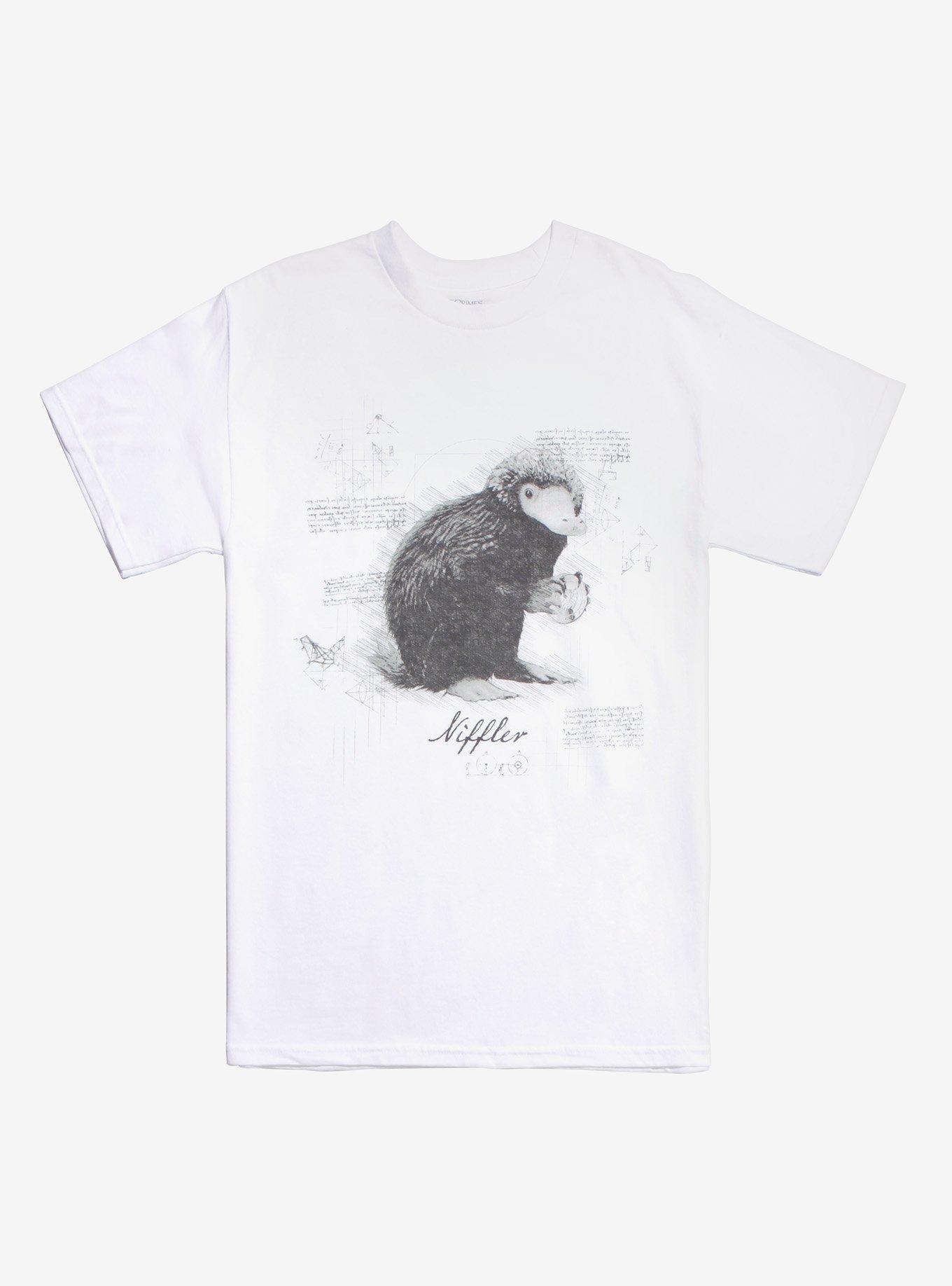 Fantastic Beasts: The Crimes Of Grindelwald Niffler Sketch T-shirt, WHITE, hi-res