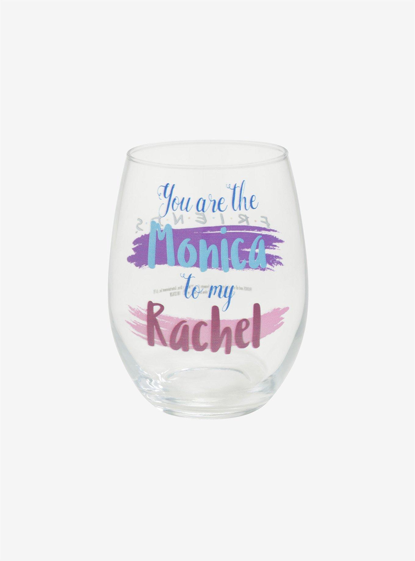 Friends Monica & Rachel Stemless Wine Glass Hot Topic