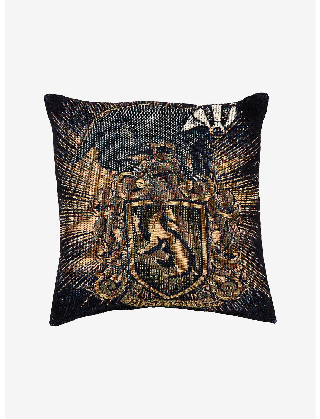 Harry Potter Hufflepuff House Crest Tapestry Pillow, , hi-res