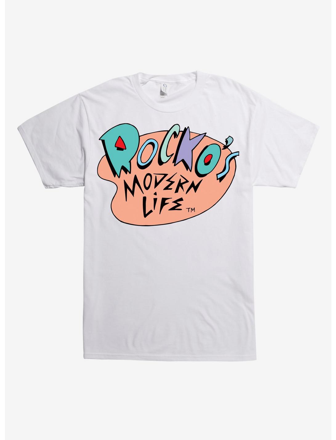 Rocko's Modern Life Logo T-Shirt, WHITE, hi-res