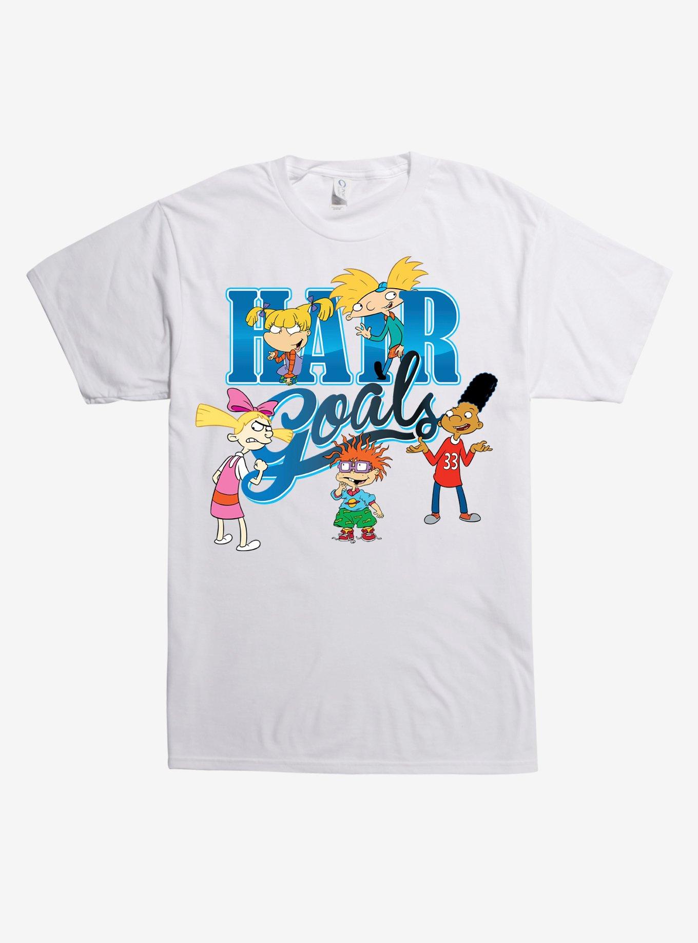 Nick 90s Hair Goals T-Shirt, WHITE, hi-res