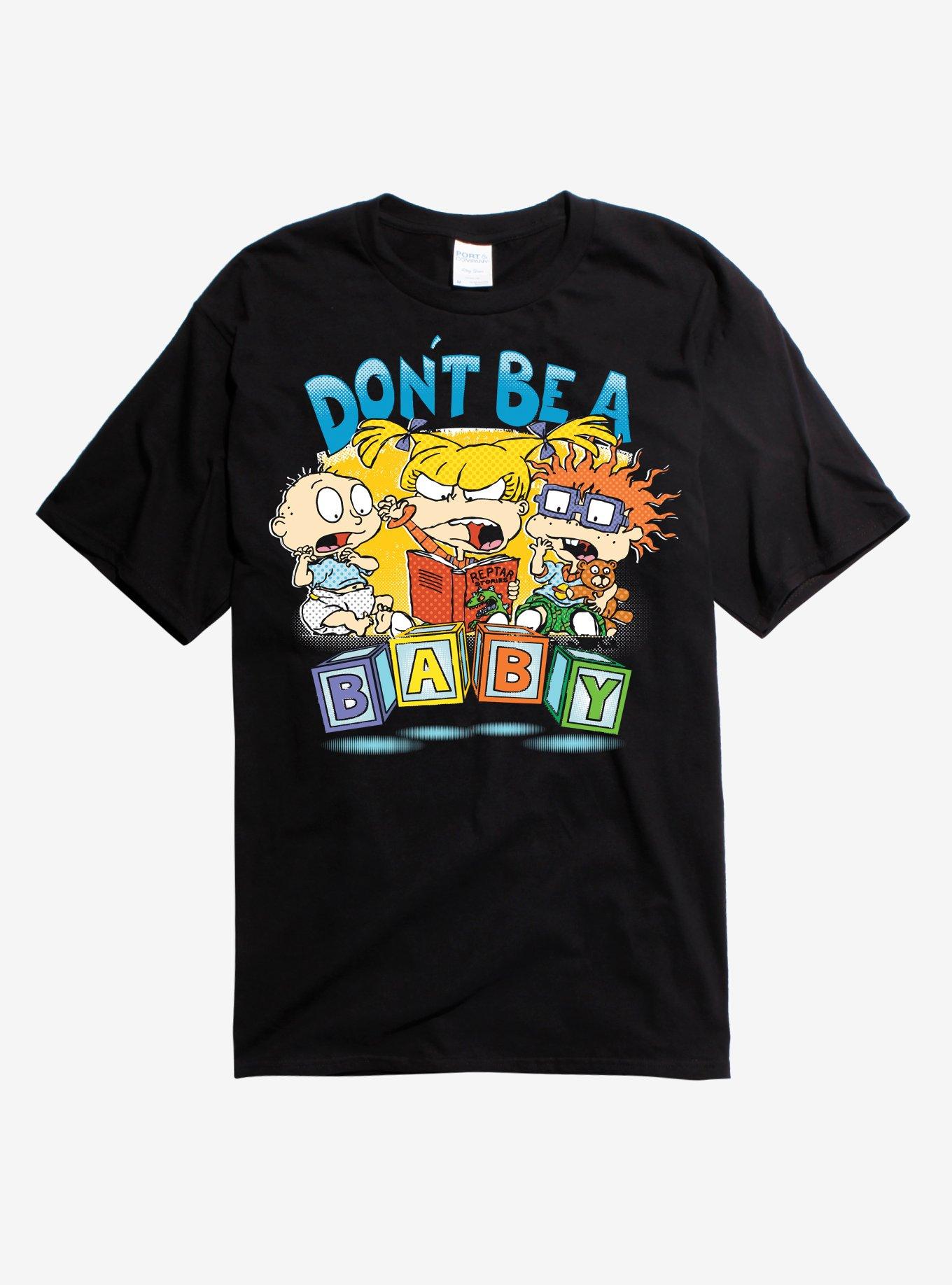 Rugrats Don't Be a Baby Black T-Shirt, , hi-res