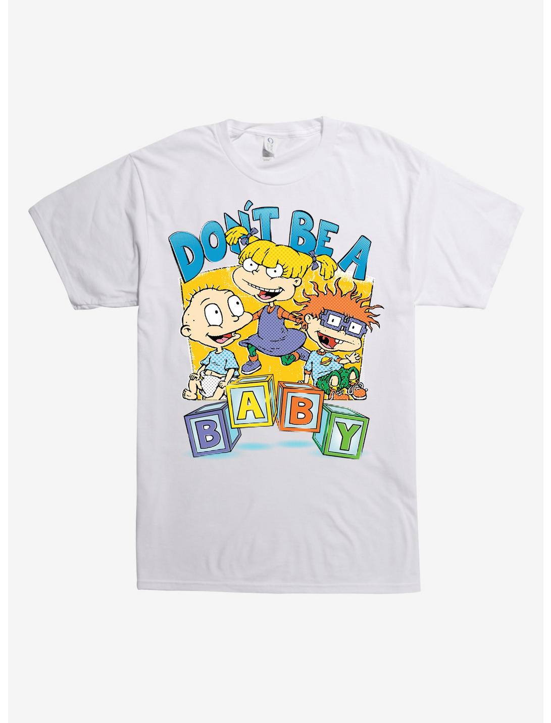 Rugrats Don't Be a Baby White T-Shirt, , hi-res