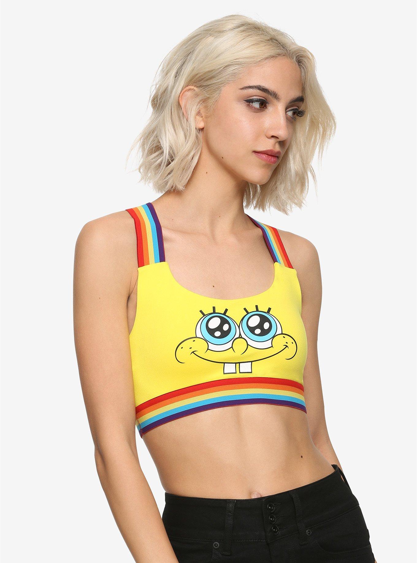 SpongeBob SquarePants Rainbow Sports Bra