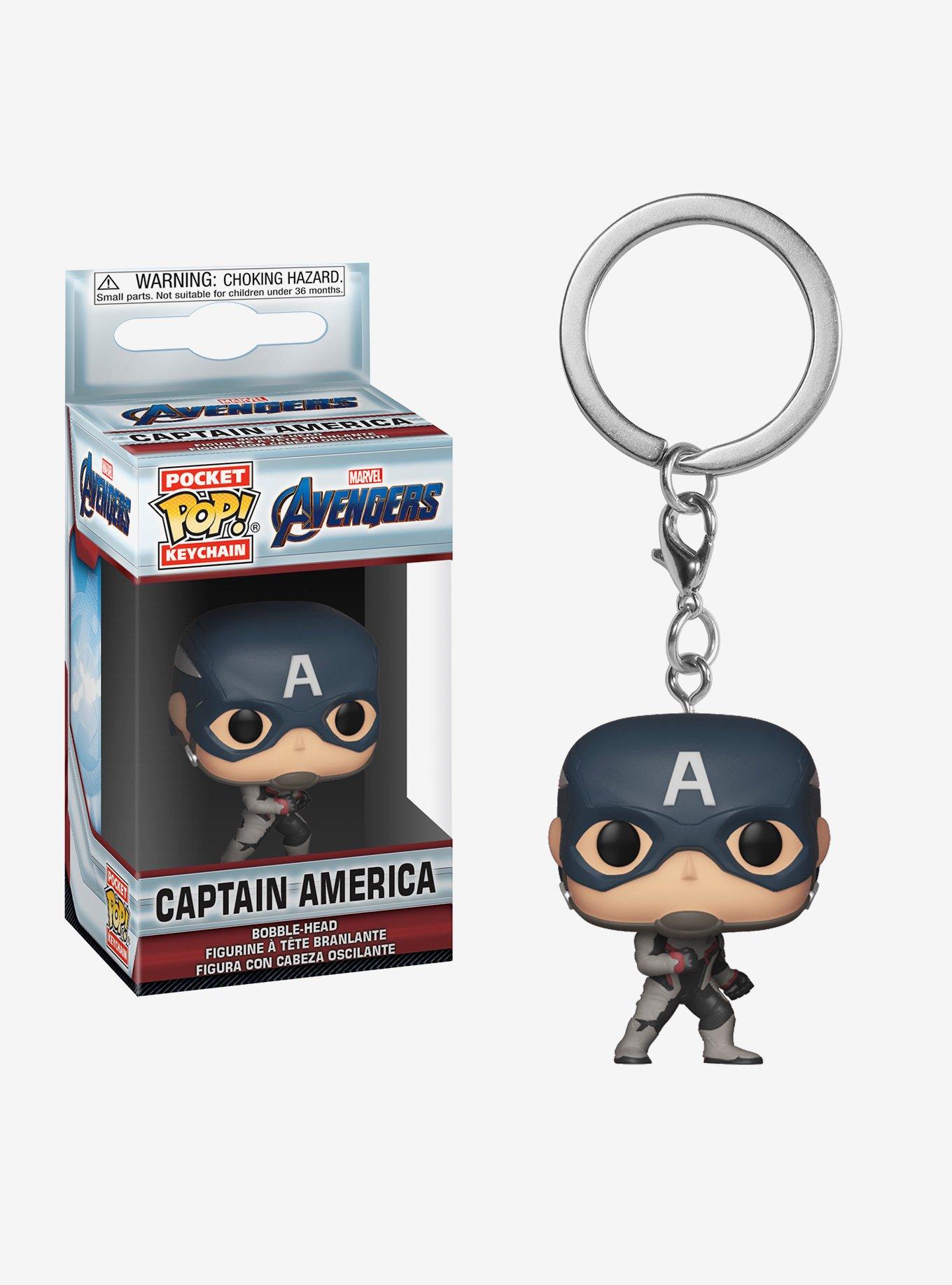 Funko Marvel Avengers Pocket Pop! Captain America Bobble-Head Key