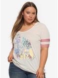 Her Universe Destination Disney Princess Castle Girls Athletic T-Shirt Plus Size, PINK, hi-res
